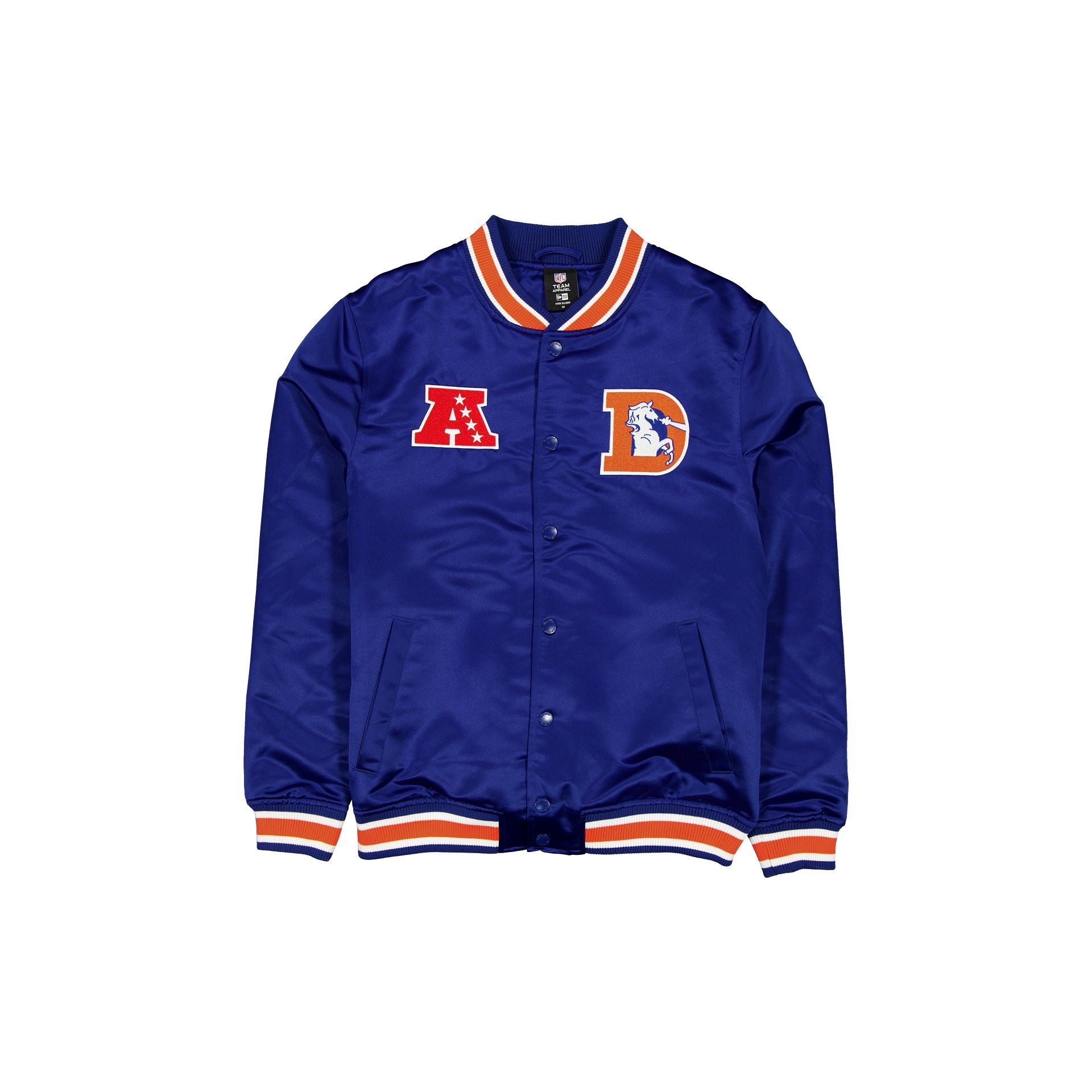 new era Sport Classics Blue Satin Jacket
