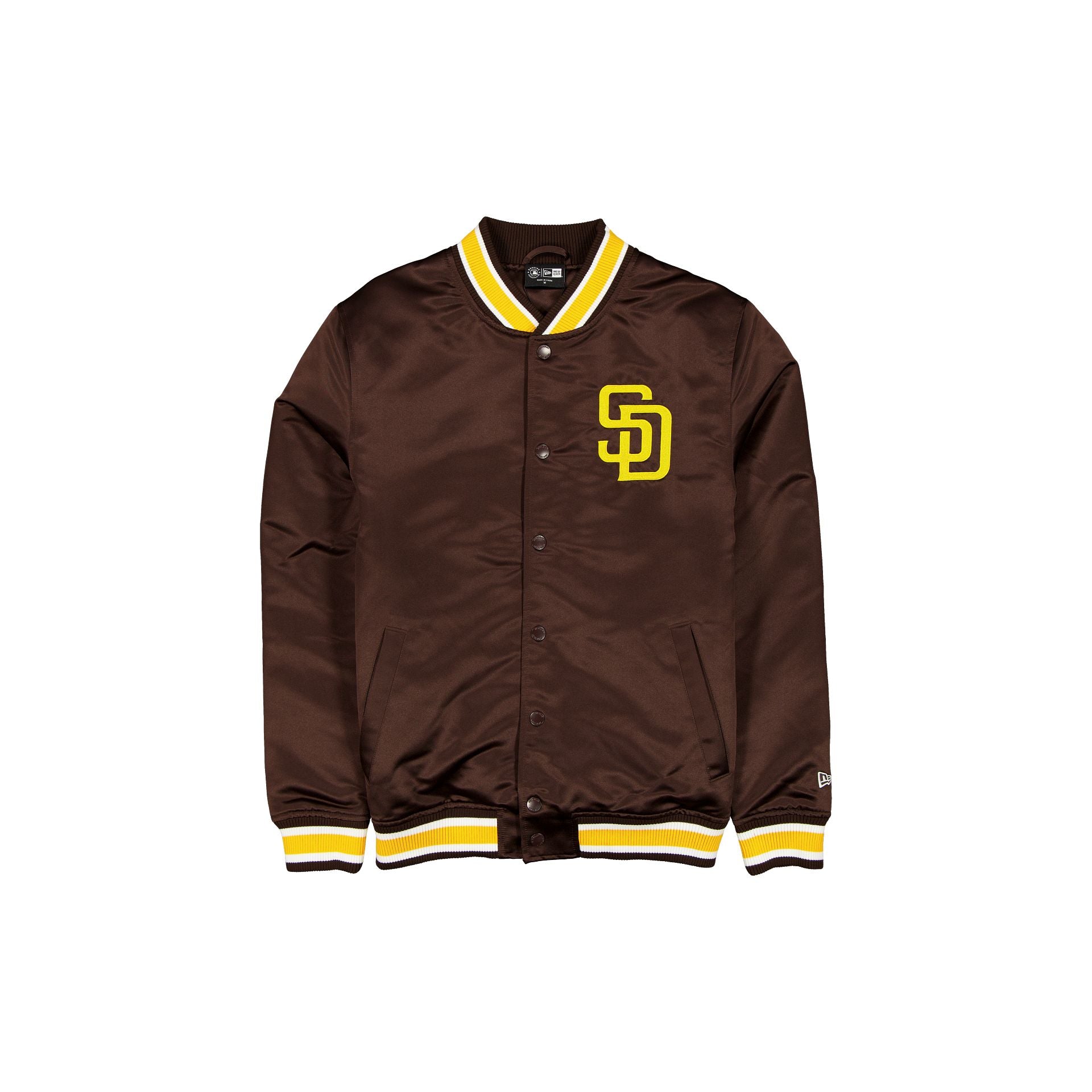 new era Sport Classics Brown Satin Jacket