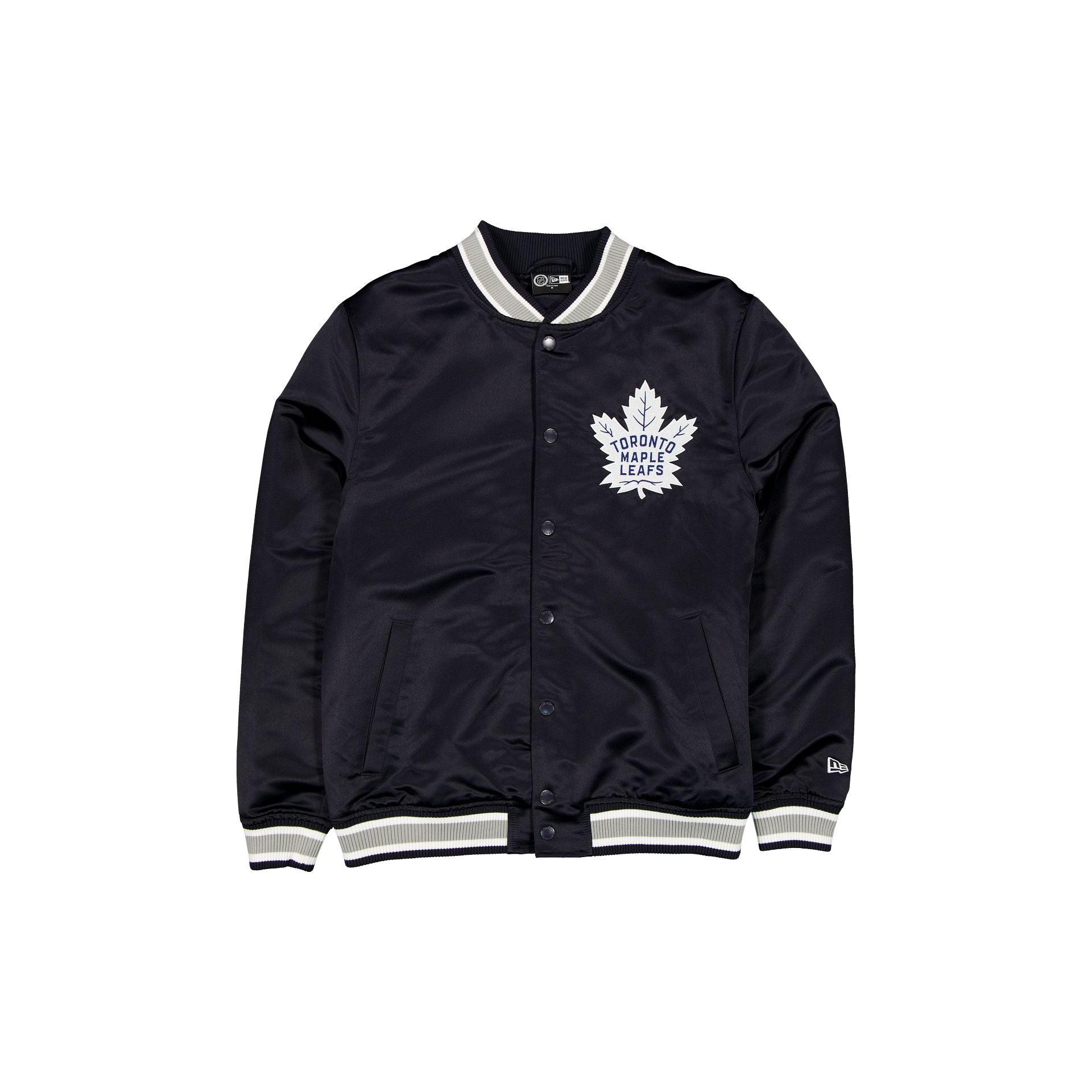 new era Sport Classics Navy Satin Jacket