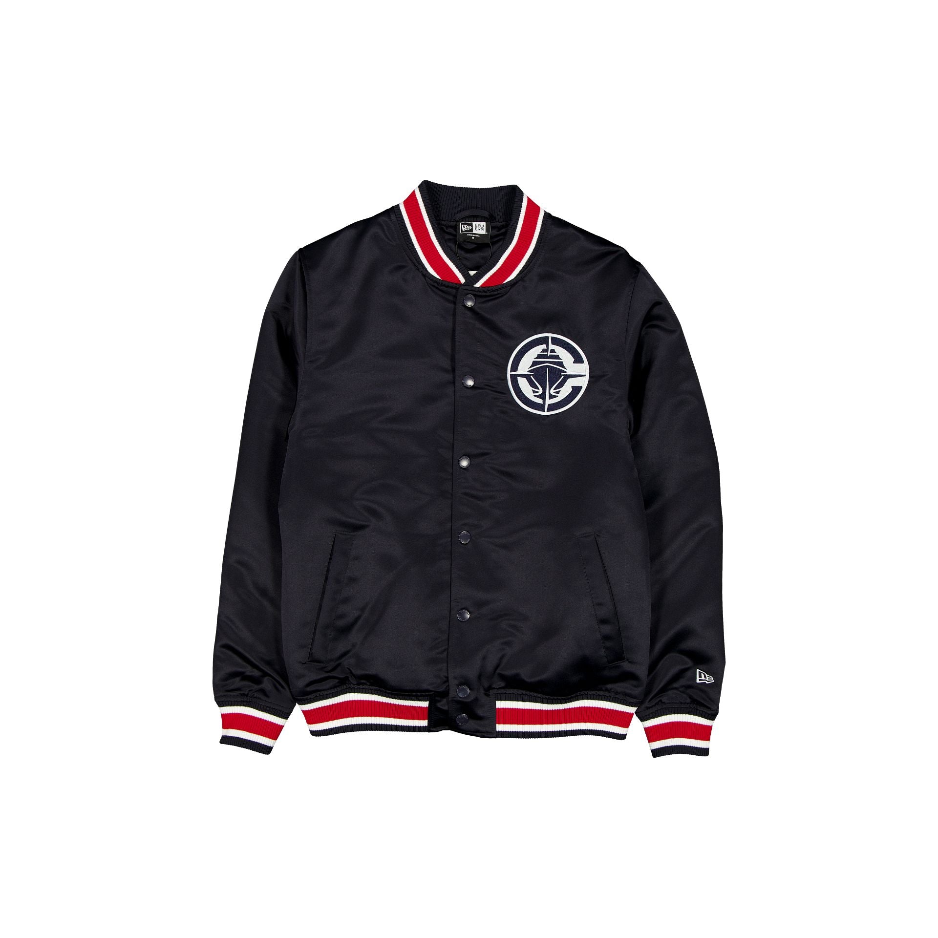 new era Sport Classics Navy Satin Jacket