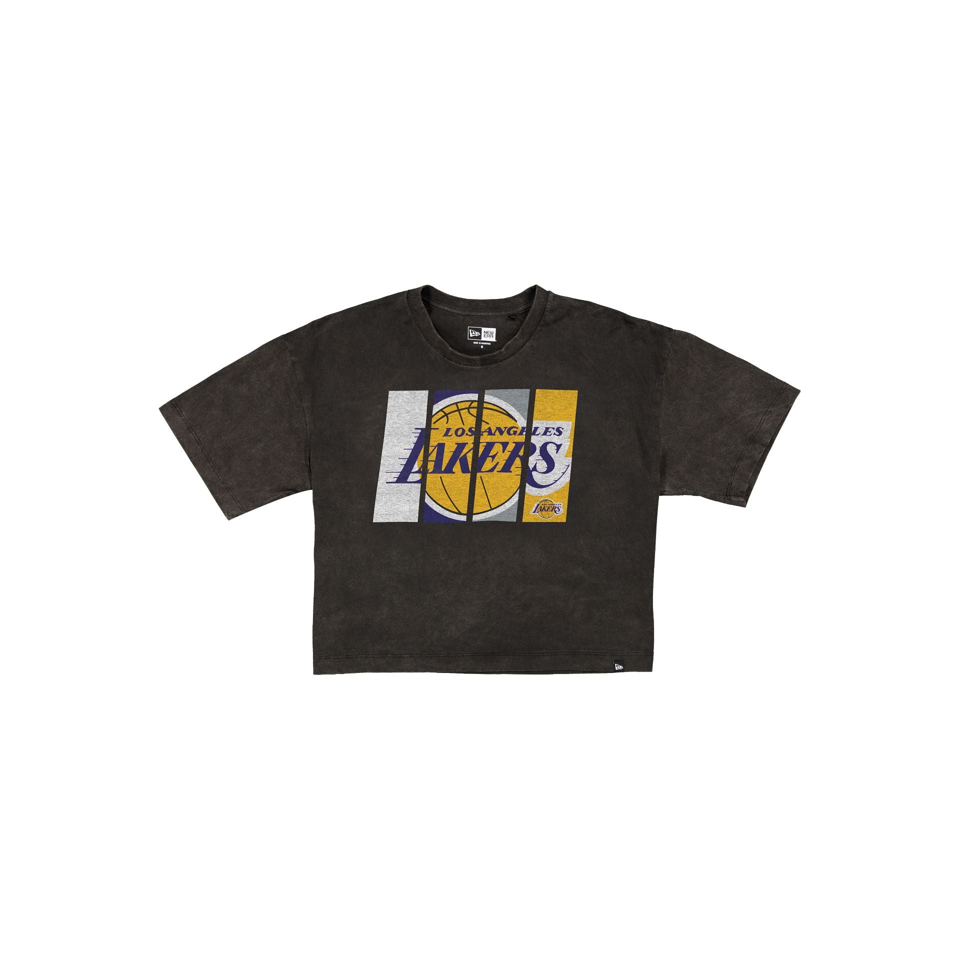 new era Sport Night Women's Cropped Black T-Shirt