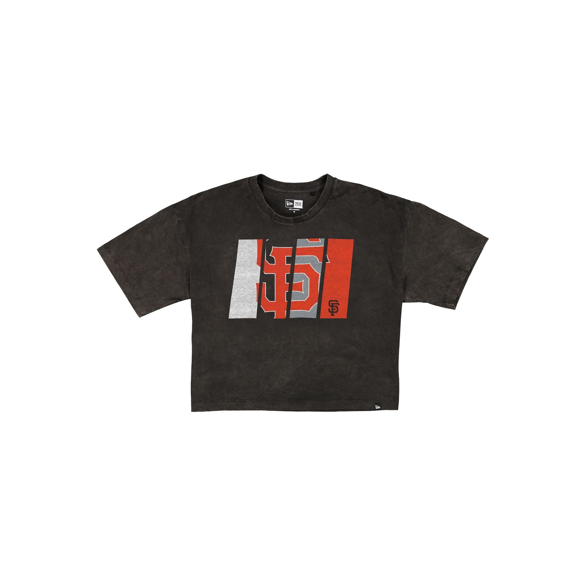new era Sport Night Women's Cropped Black T-Shirt