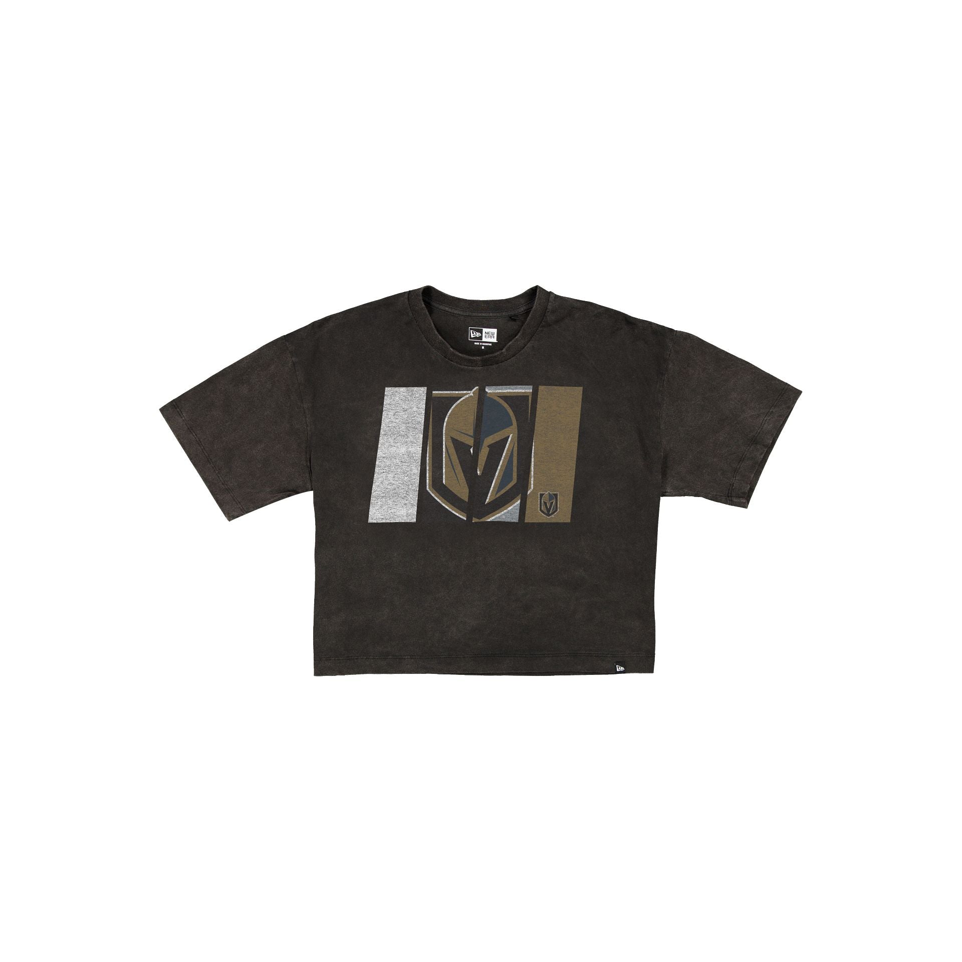 new era Sport Night Women's Cropped Black T-Shirt