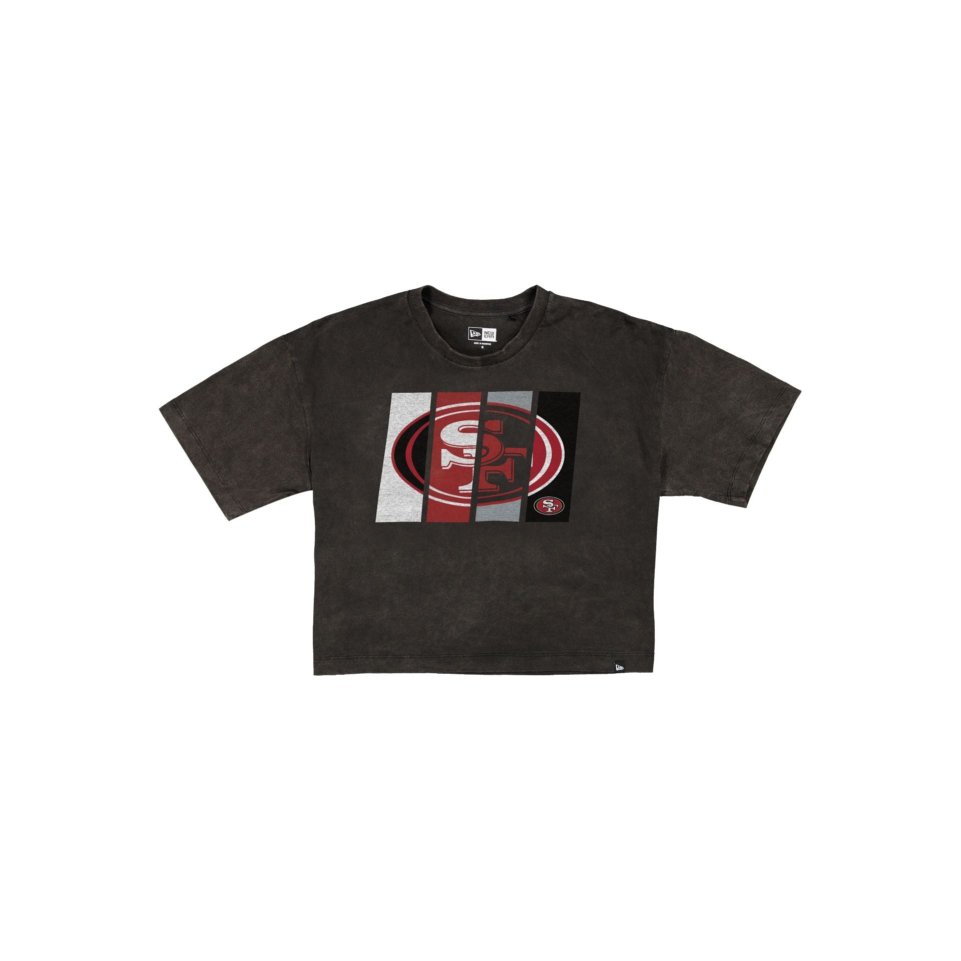 new era Sport Night Women's Cropped Black T-Shirt