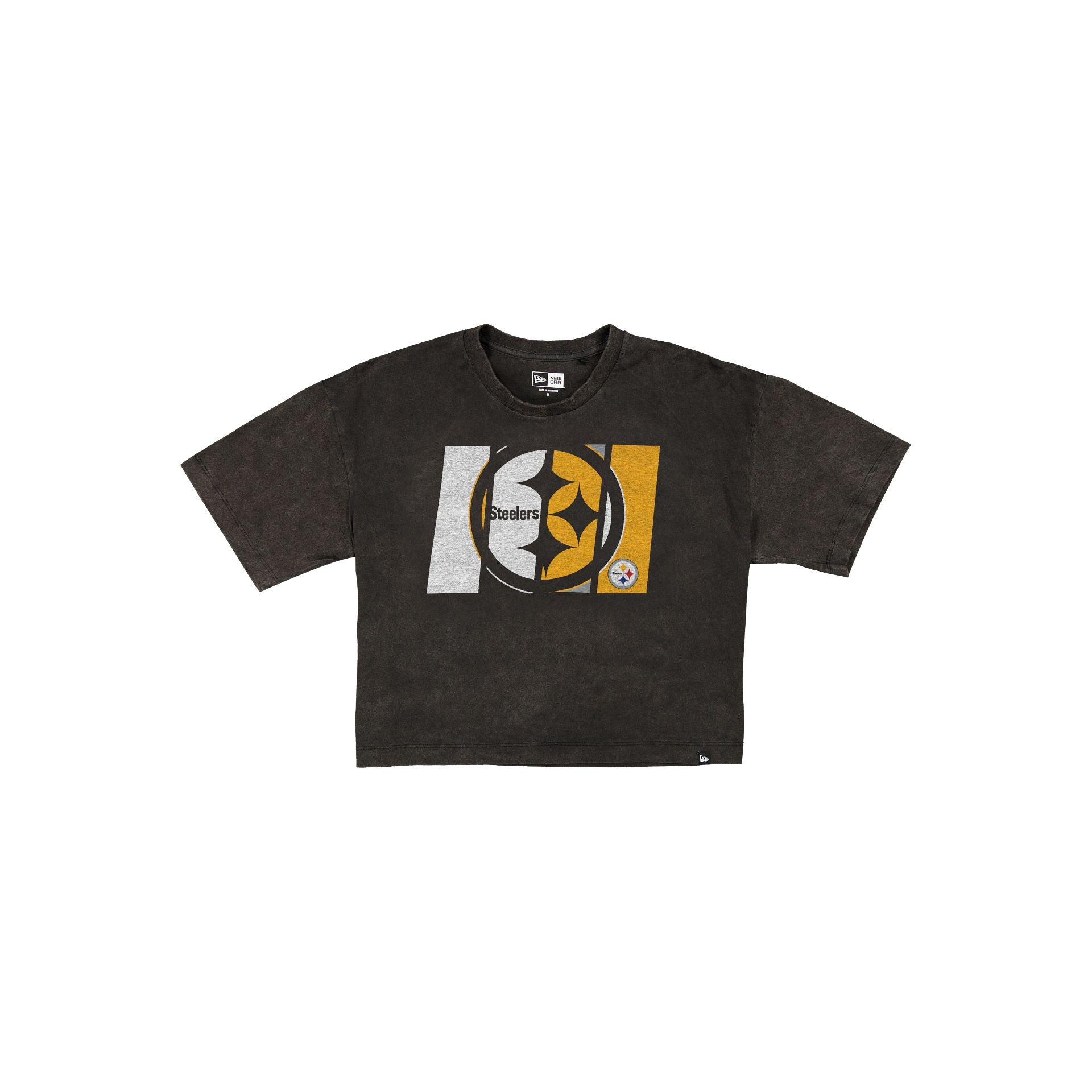 new era Sport Night Women's Cropped Black T-Shirt