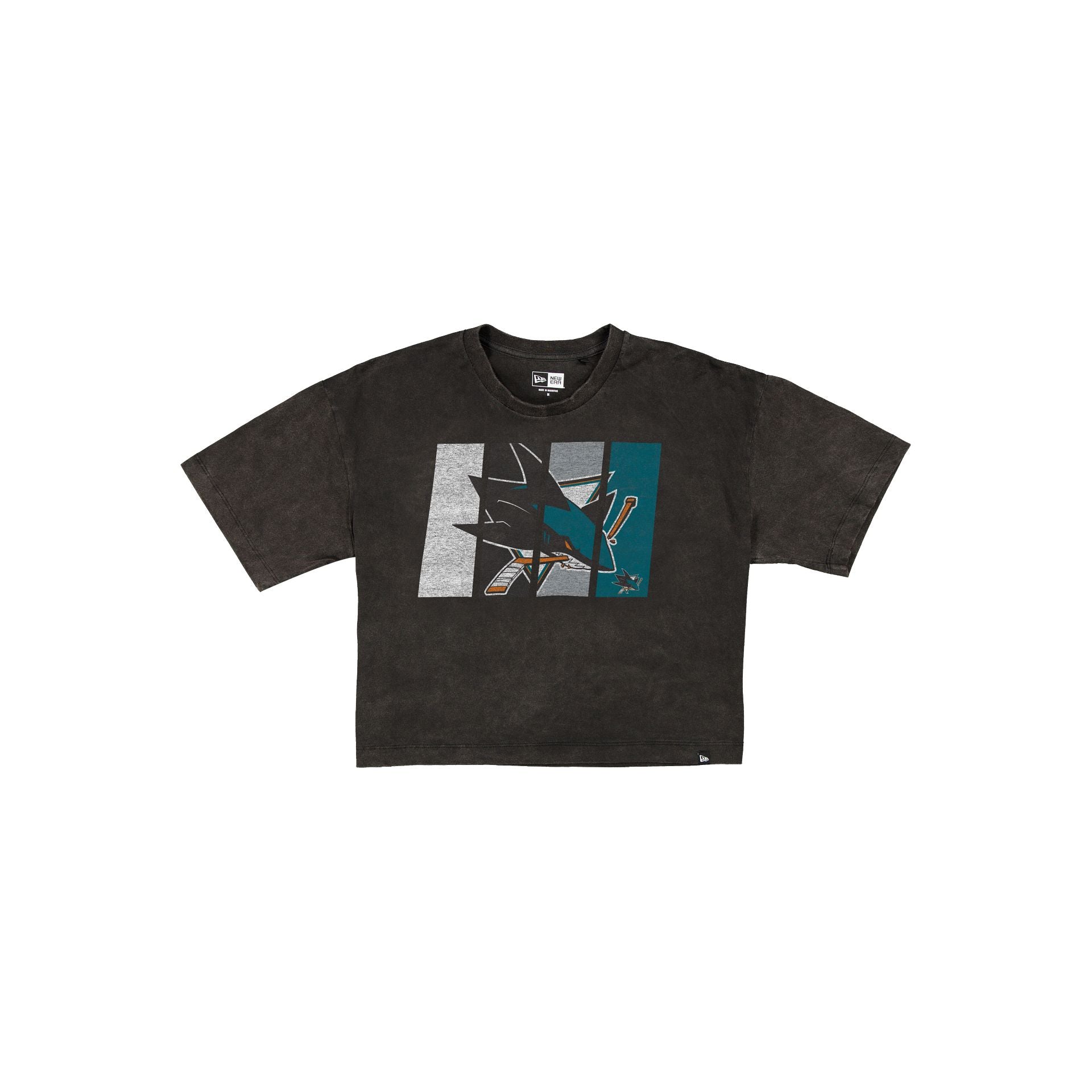 new era Sport Night Women's Cropped Black T-Shirt