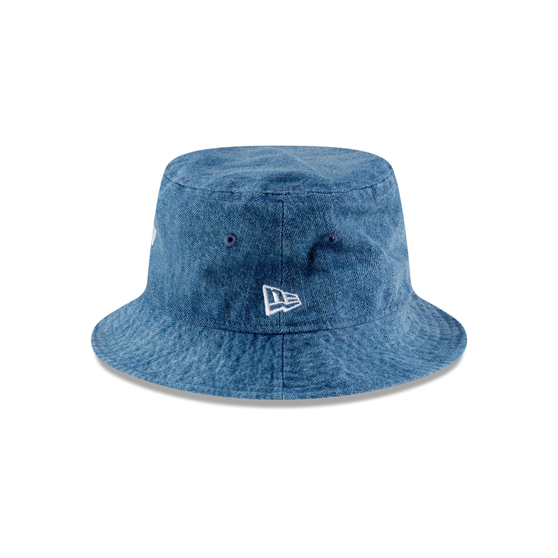 New Era Square Logo Indigo Denim Bucket Hat