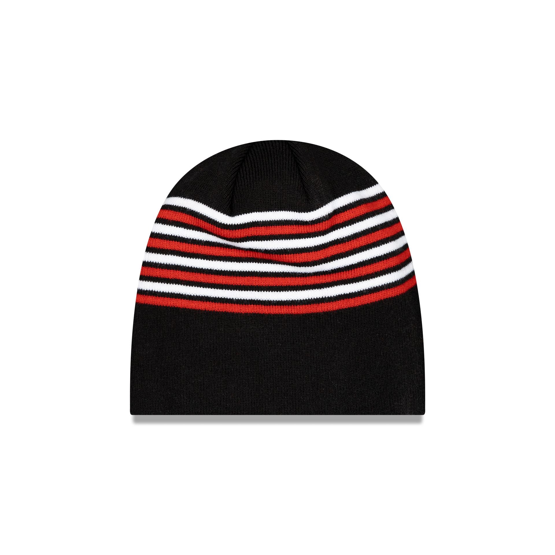New Era Stripe Black Knit Beanie
