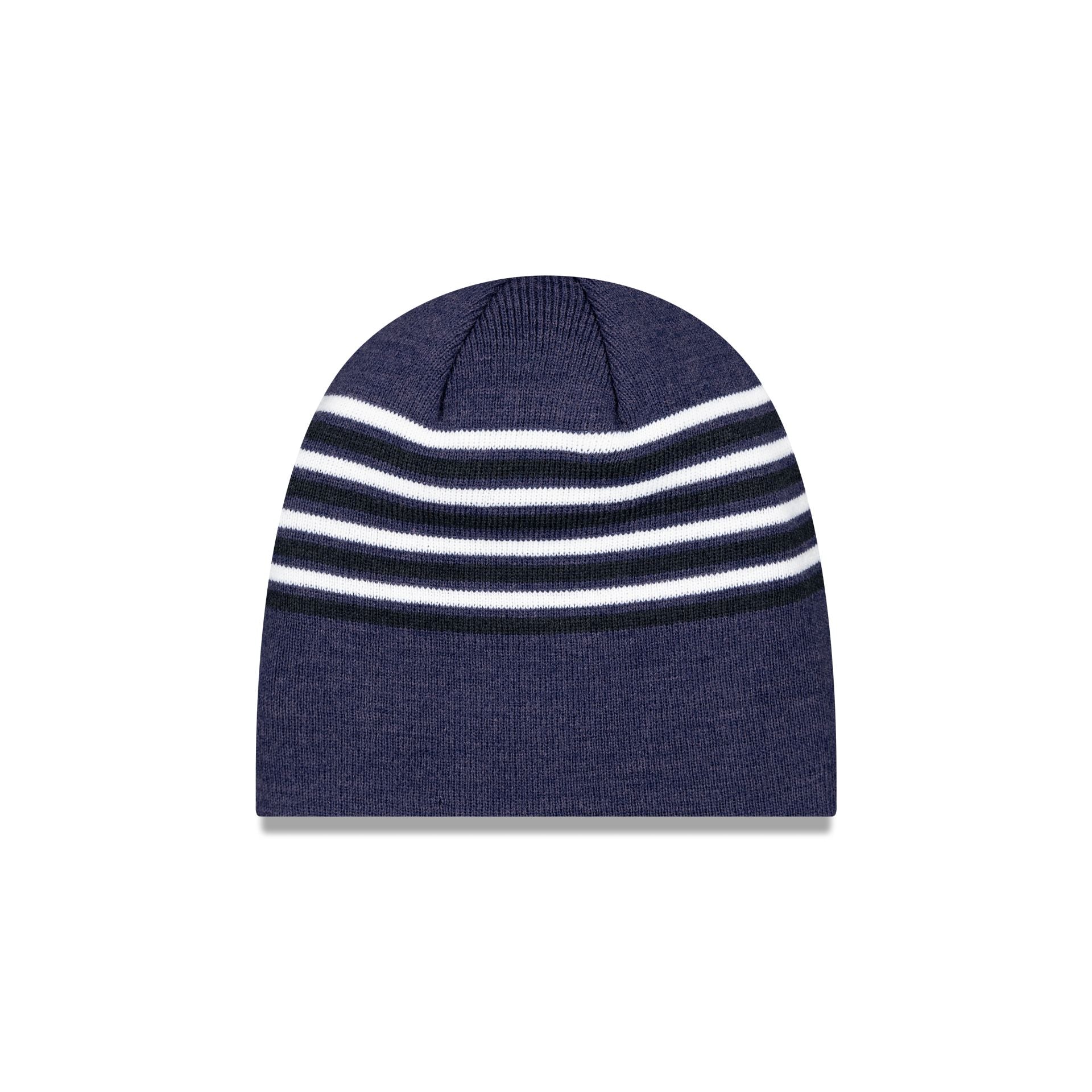 New Era Stripe Navy Knit Beanie
