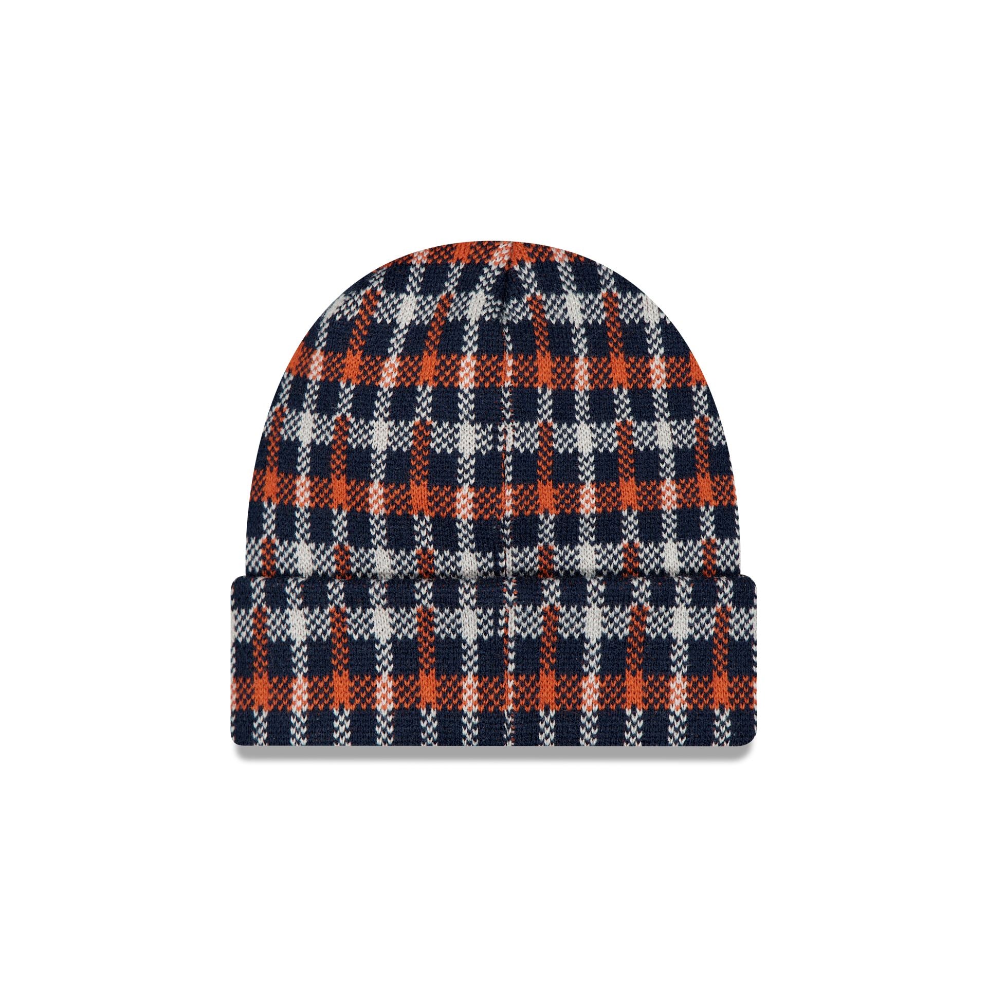 New Era Tartan Check Navy Cuff Knit