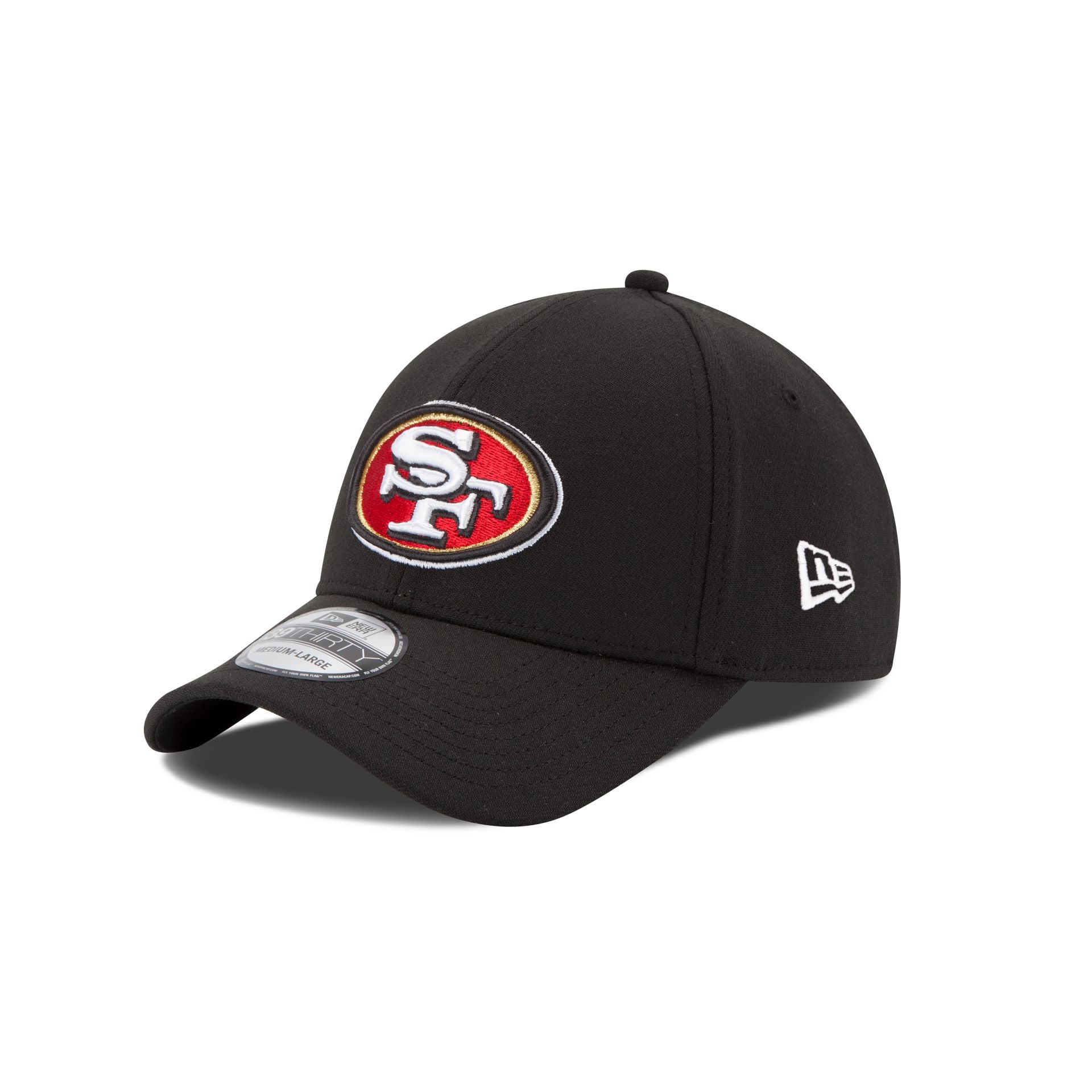 new era Team Classic Black 39THIRTY Stretch Fit