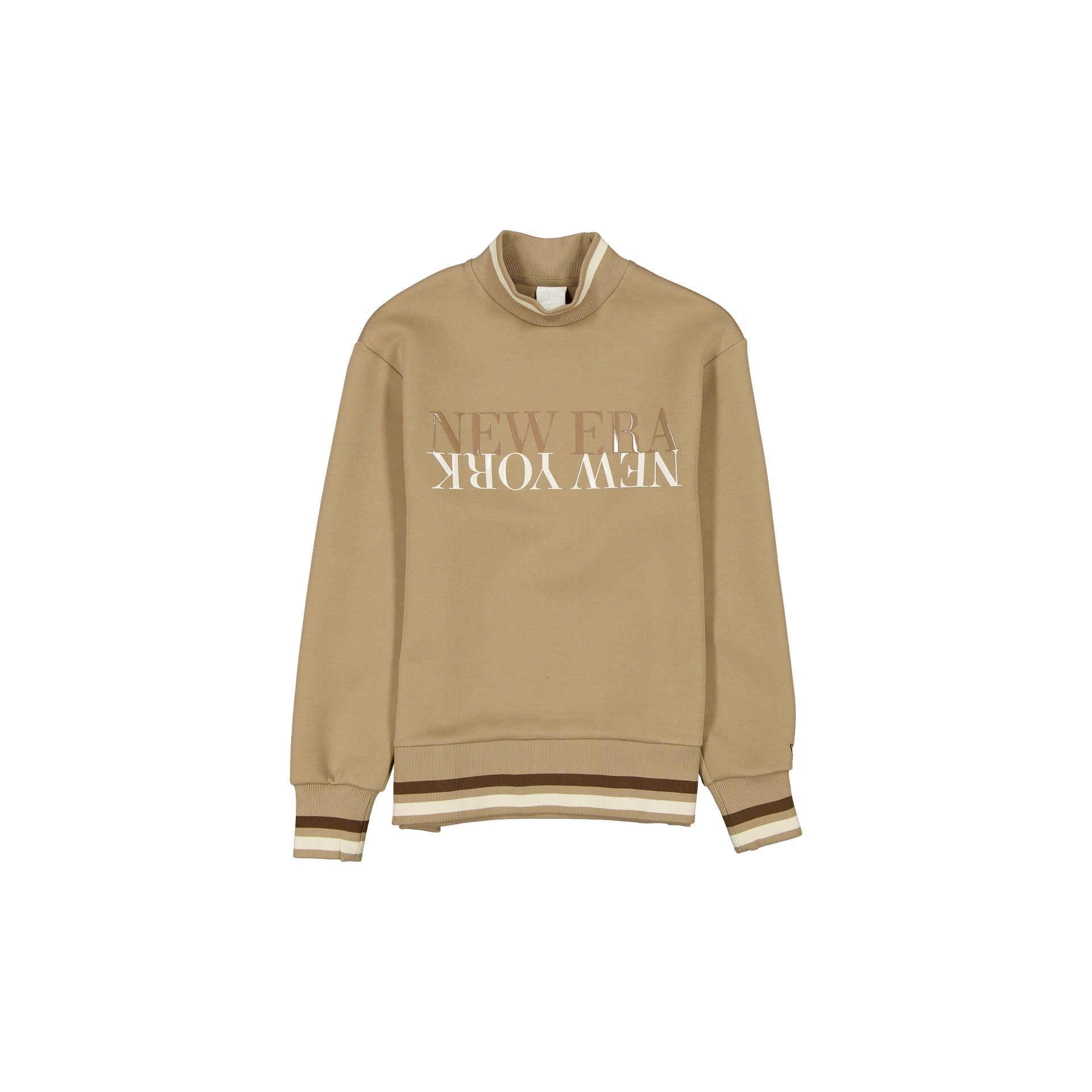 New Era Tech Sweat Beige Mockneck