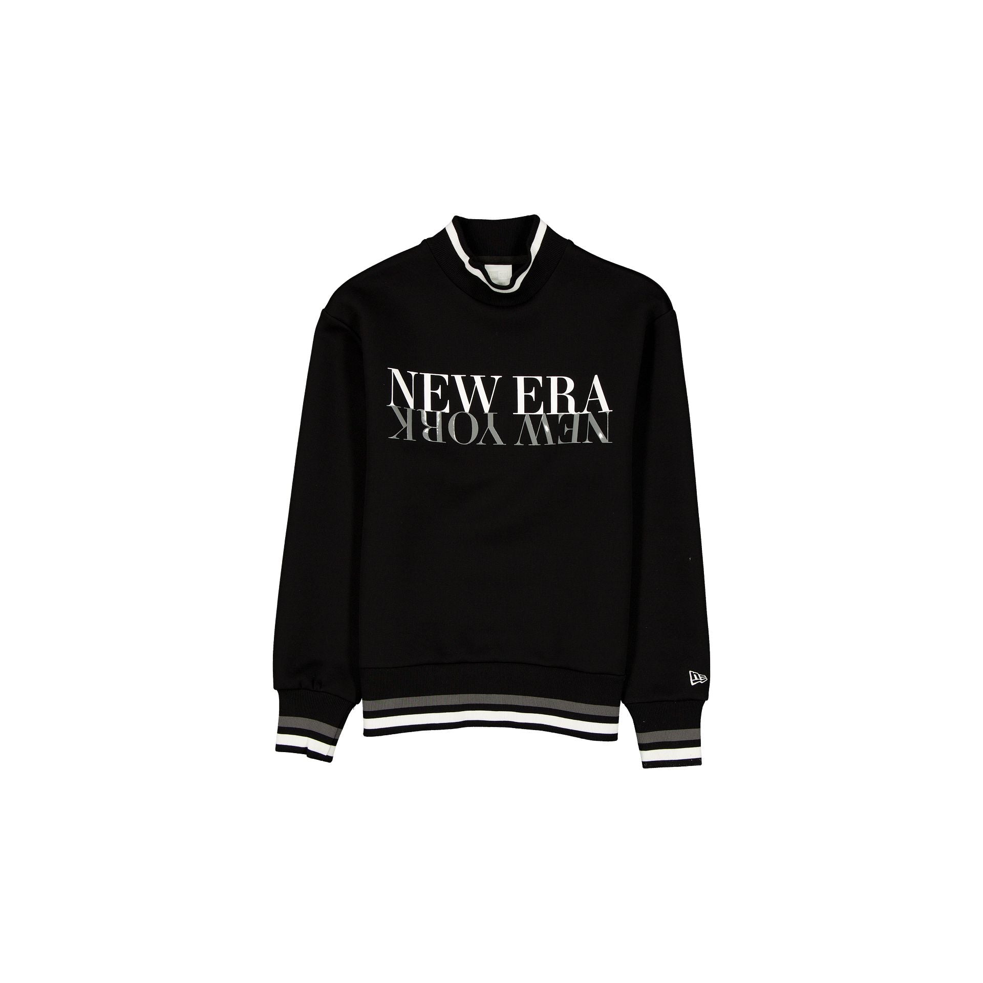 new era Tech Sweat Black Mockneck