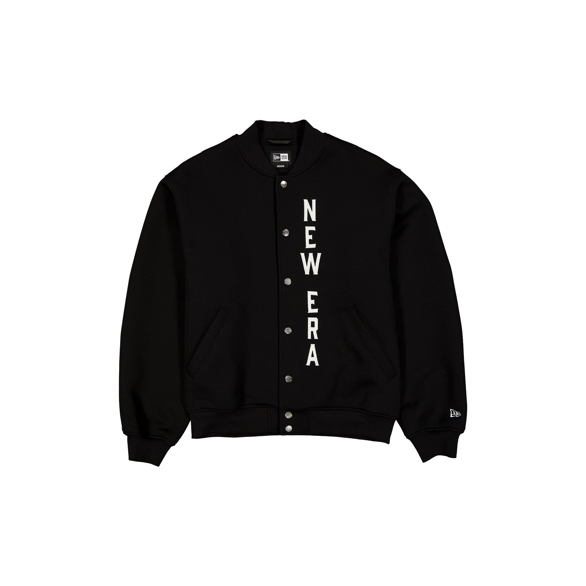 New Era Tech Sweat Black Varsity Jacket