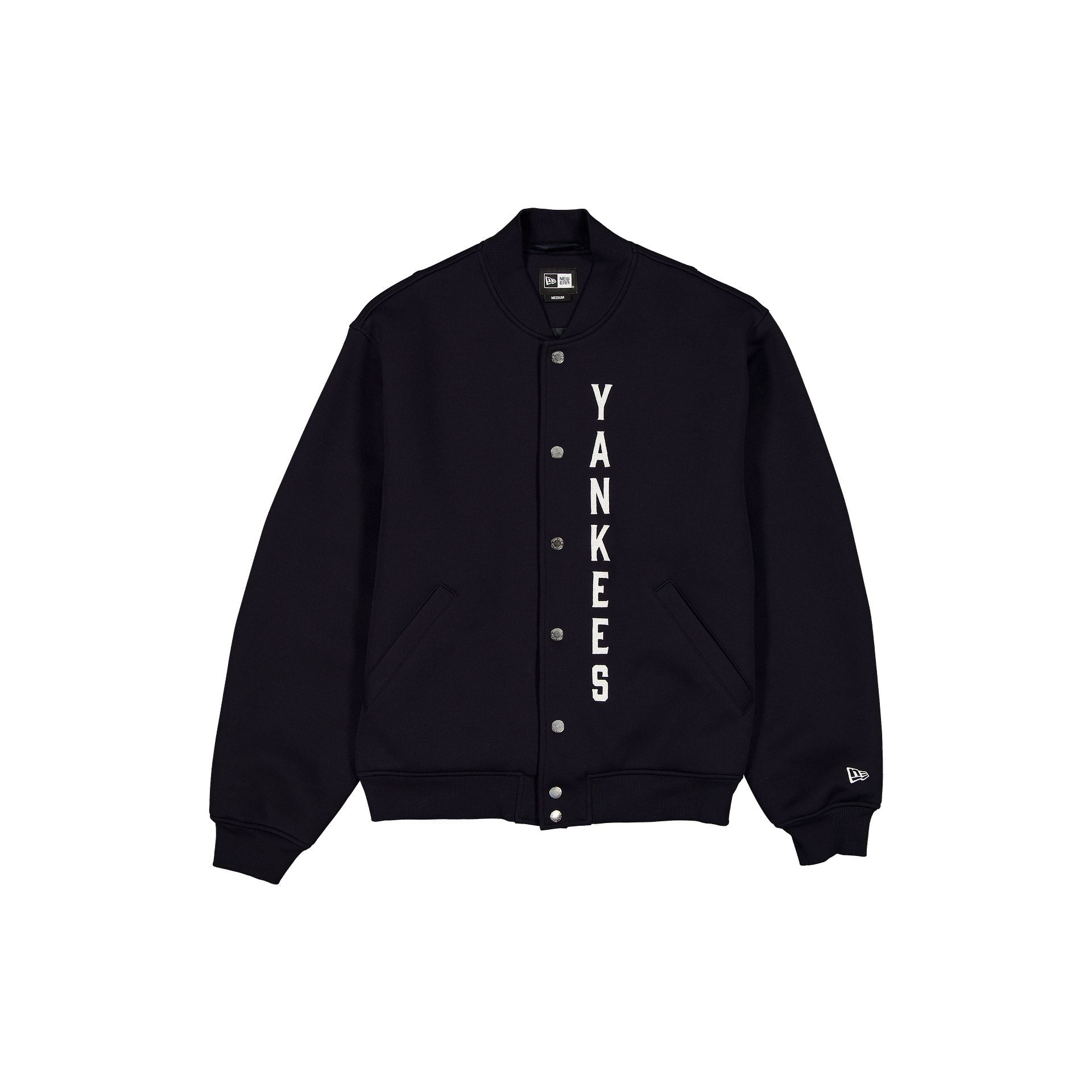 new era Tech Sweat Navy Varsity Jacket