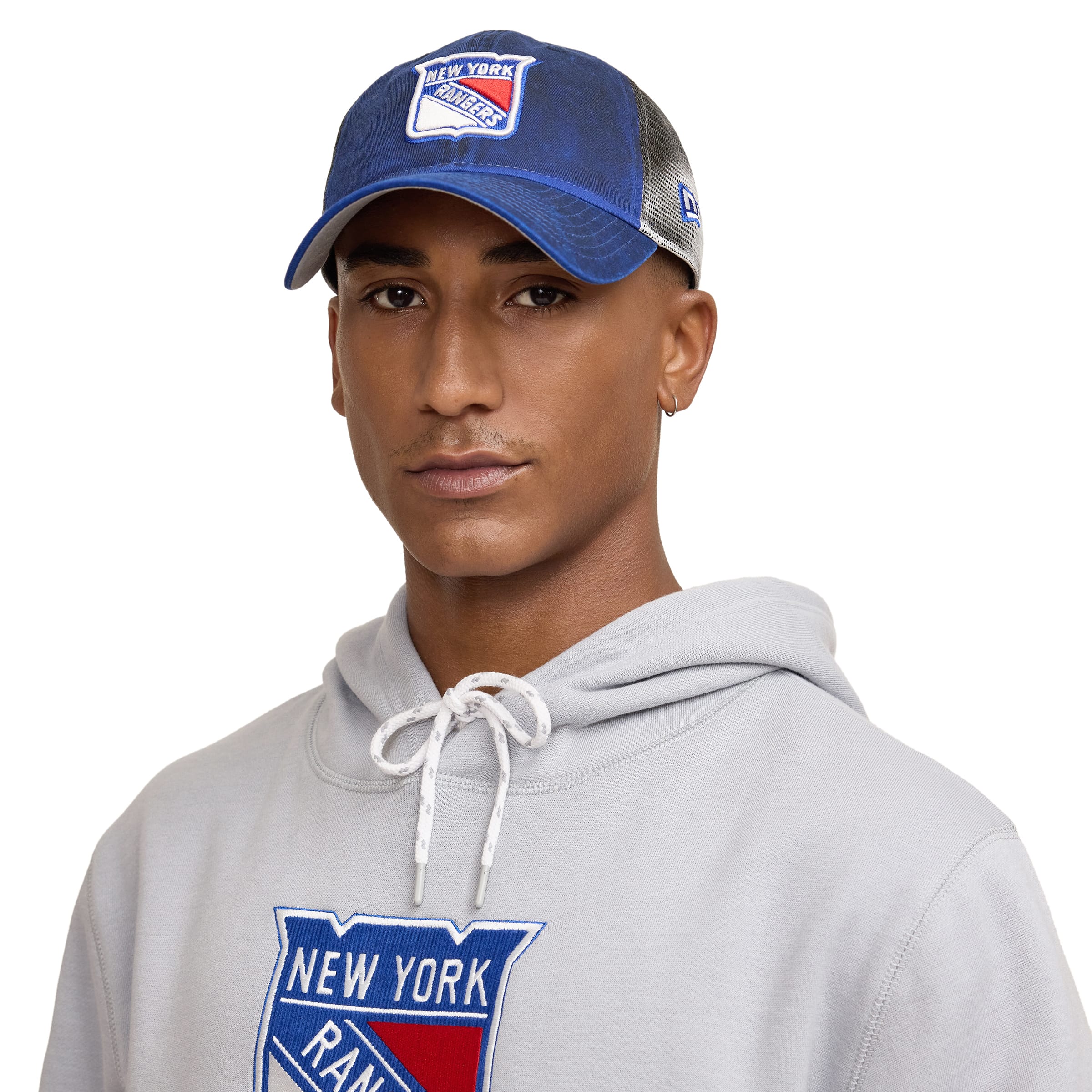 New Era Throwback Gray Hoodie