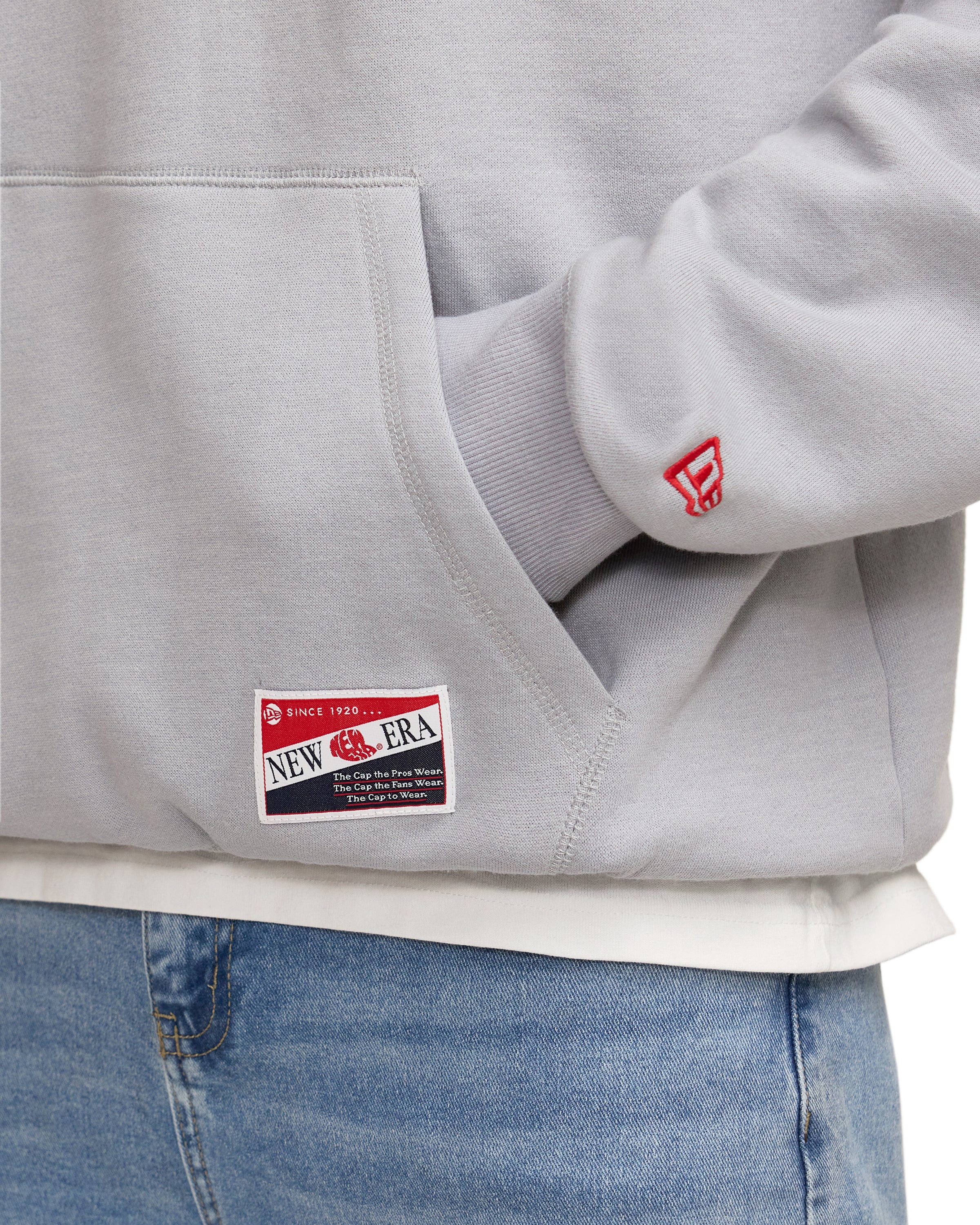 New Era Throwback Gray Hoodie