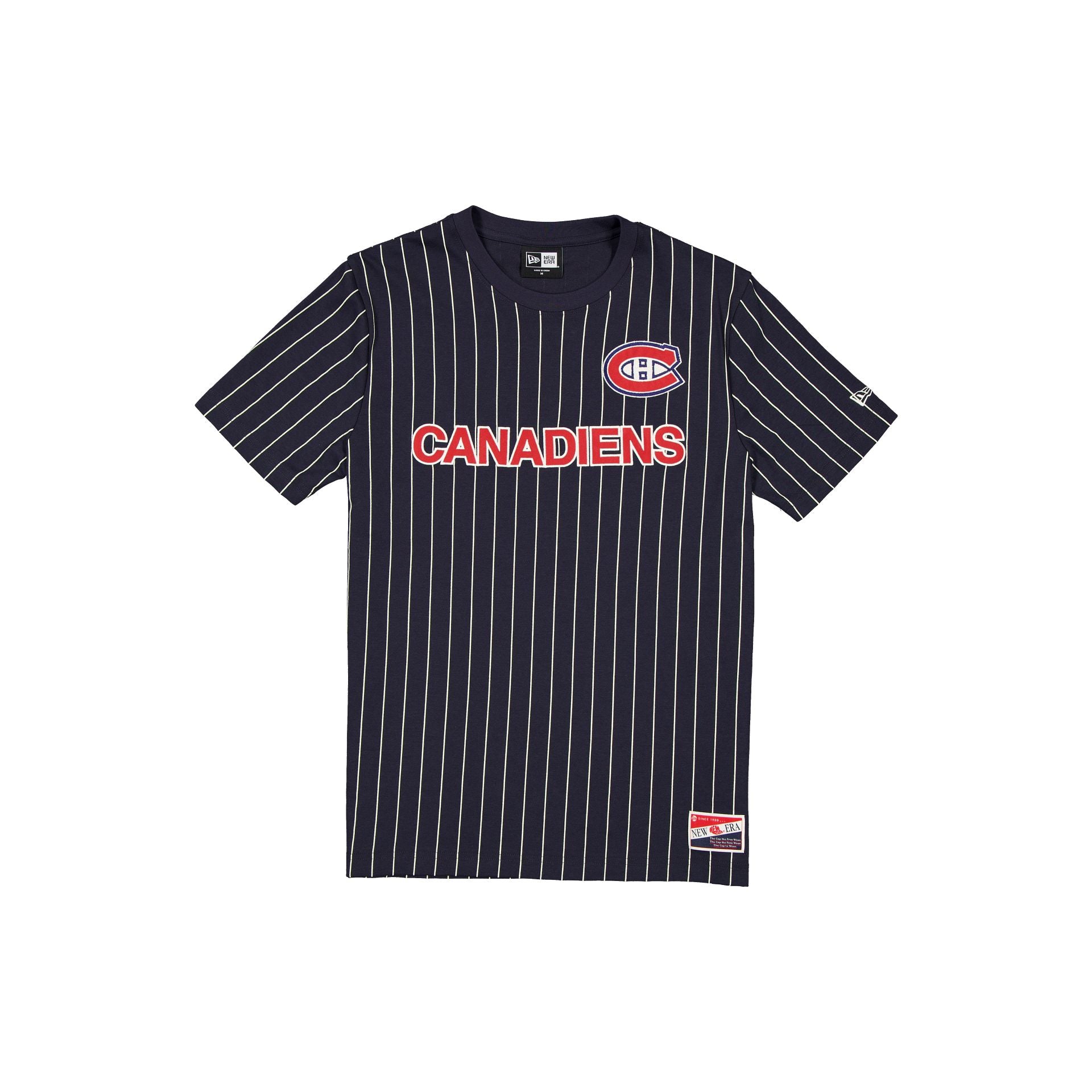 new era Throwback Pinstripe Wordmark T-Shirt
