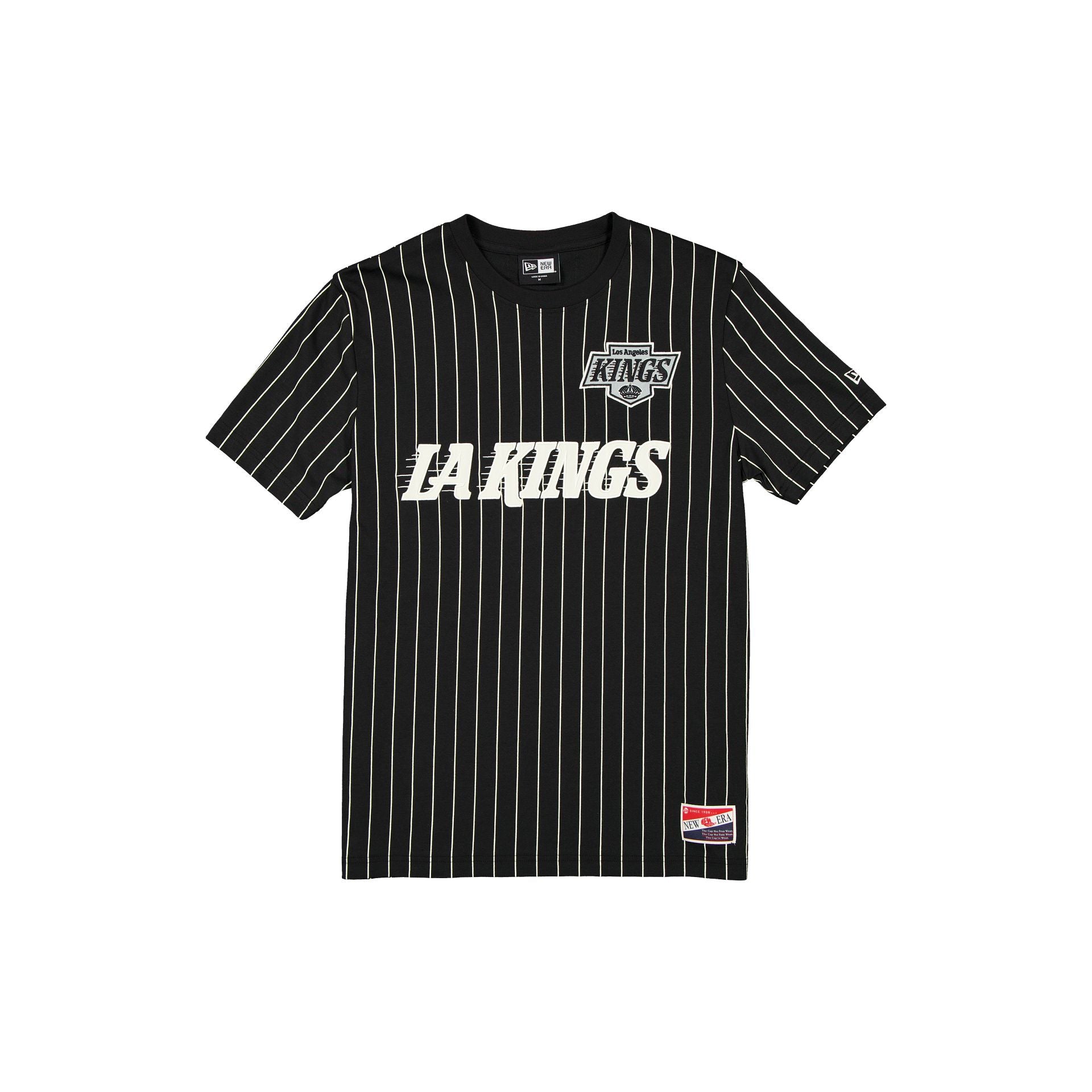 new era Throwback Pinstripe Wordmark T-Shirt