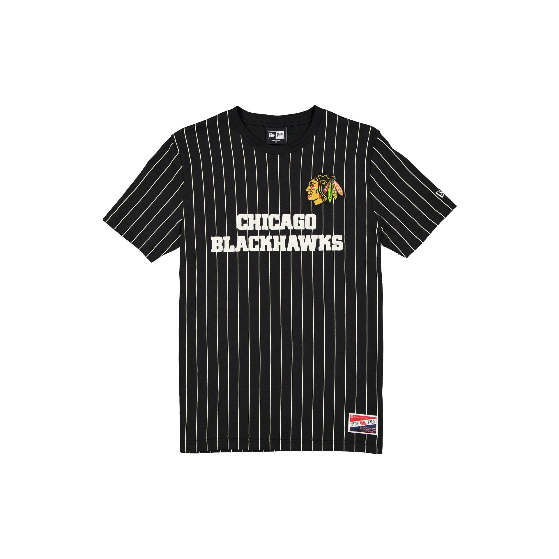new era Throwback Pinstripe Wordmark T-Shirt
