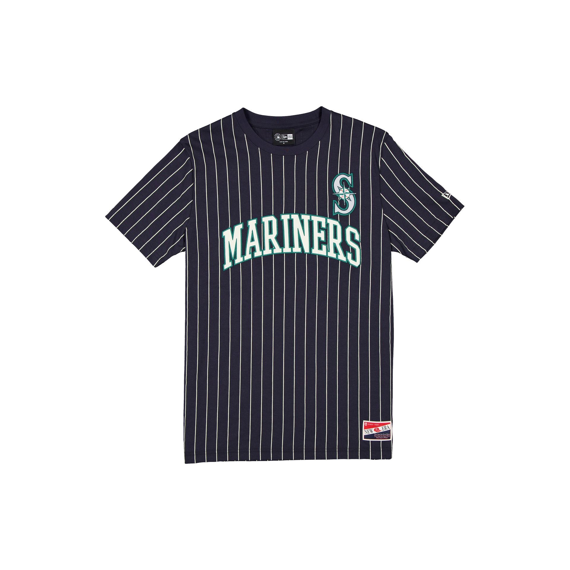 new era Throwback Pinstripe Wordmark T-Shirt