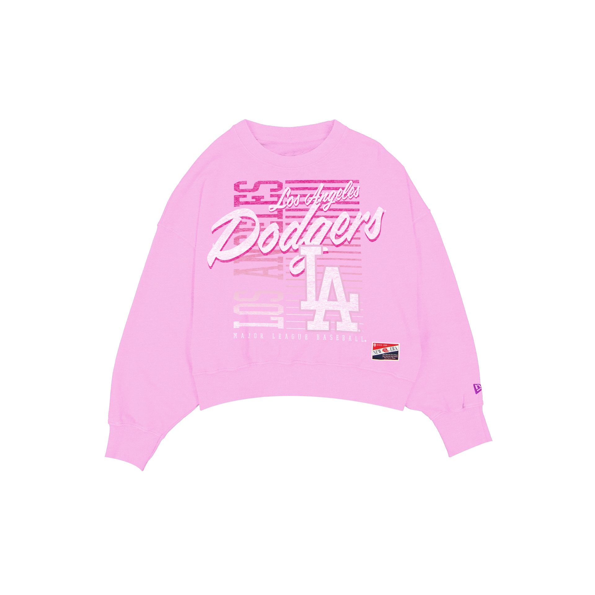 new era Throwback Women's Washed Pink Crewneck