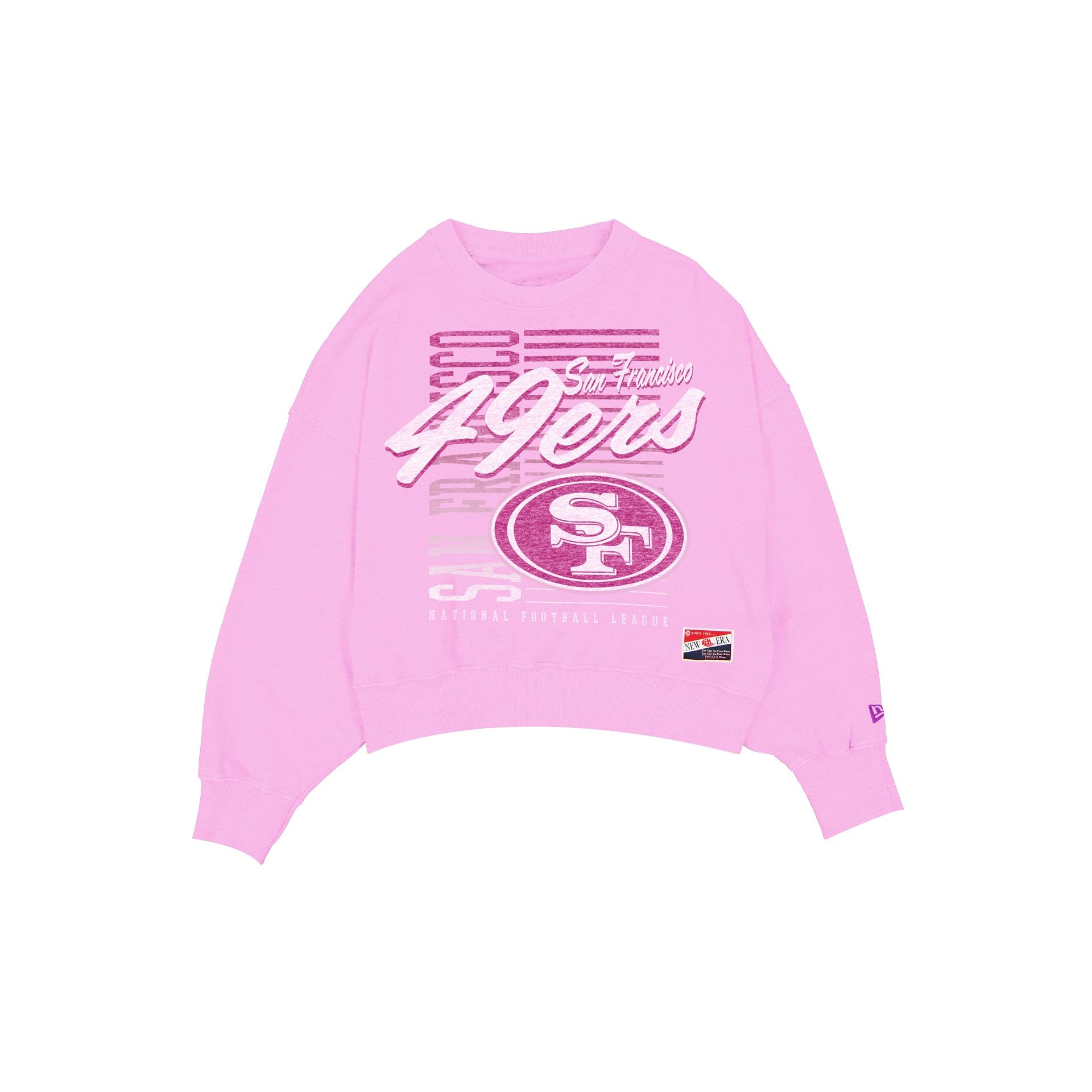 new era Throwback Women's Washed Pink Crewneck