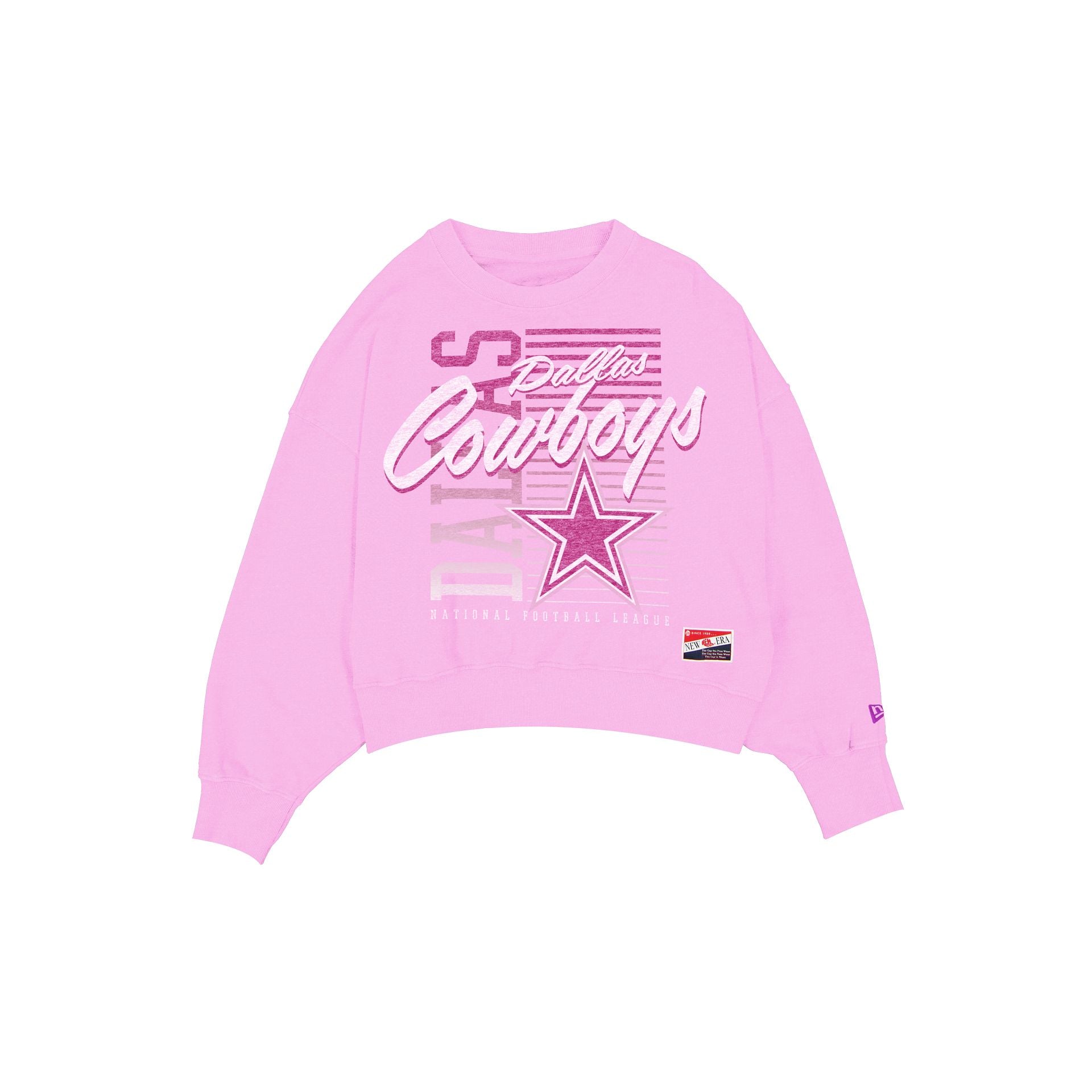 new era Throwback Women's Washed Pink Crewneck