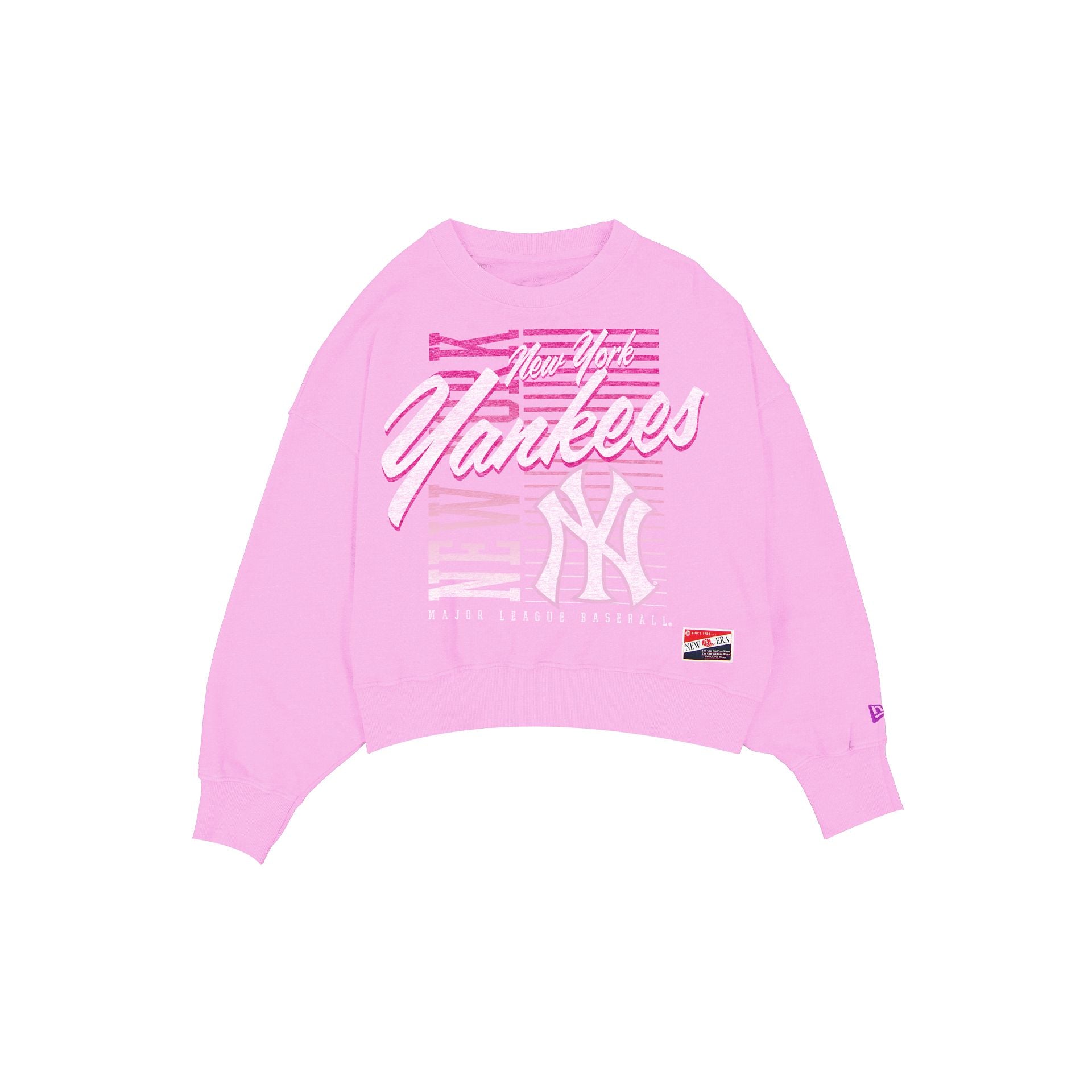 new era Throwback Women's Washed Pink Crewneck