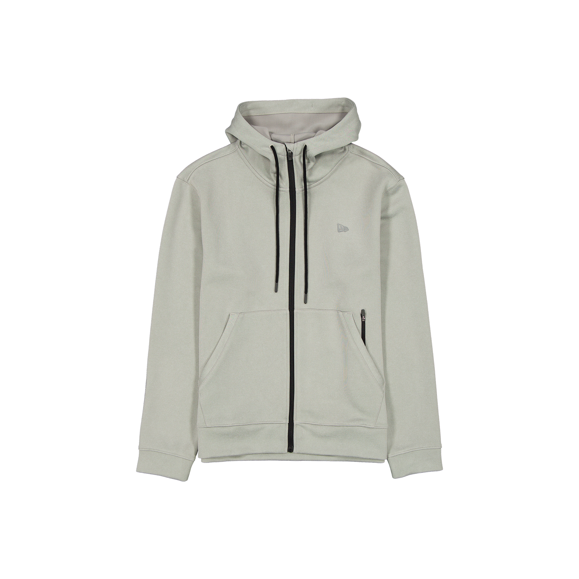 new era Train Heather Gray Full-Zip Hoodie