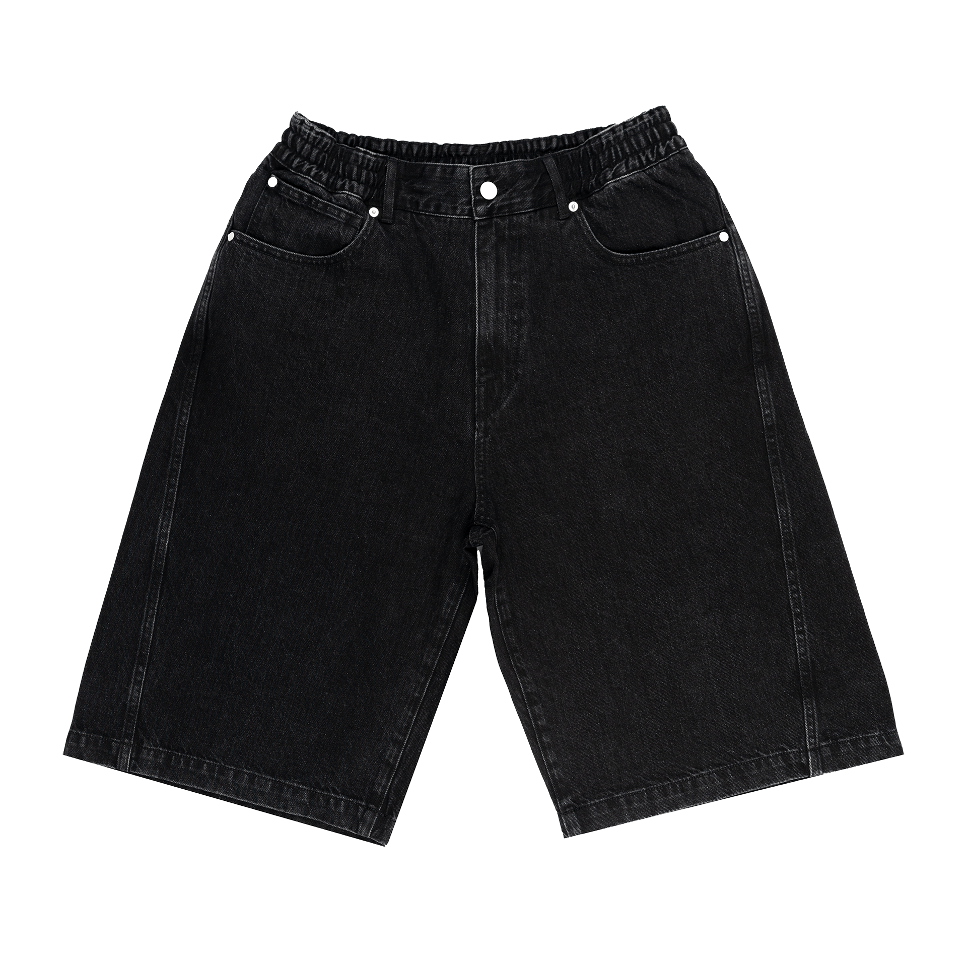 new era Warehouse Black Jean Shorts