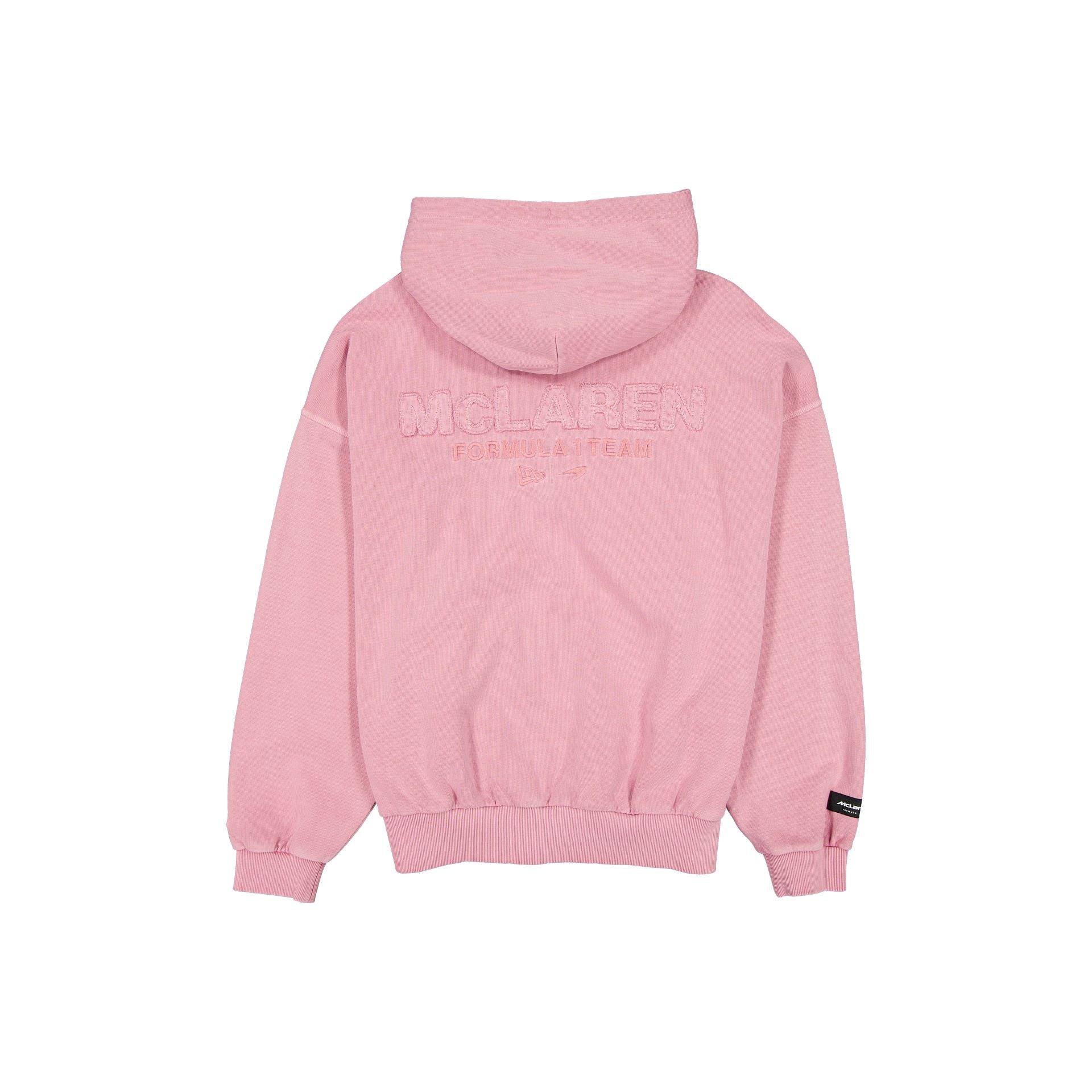 New Era Washed Pink Oversized Full-Zip Hoodie