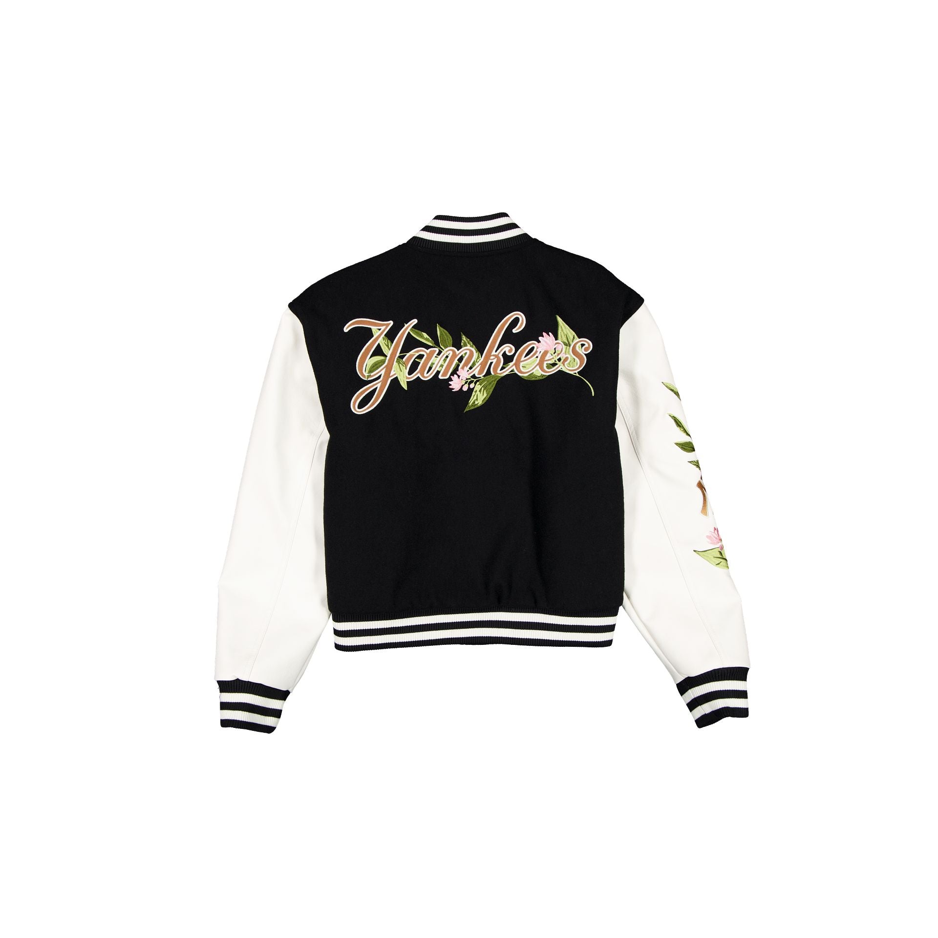 New Era Women's Black Floral Varsity Jacket