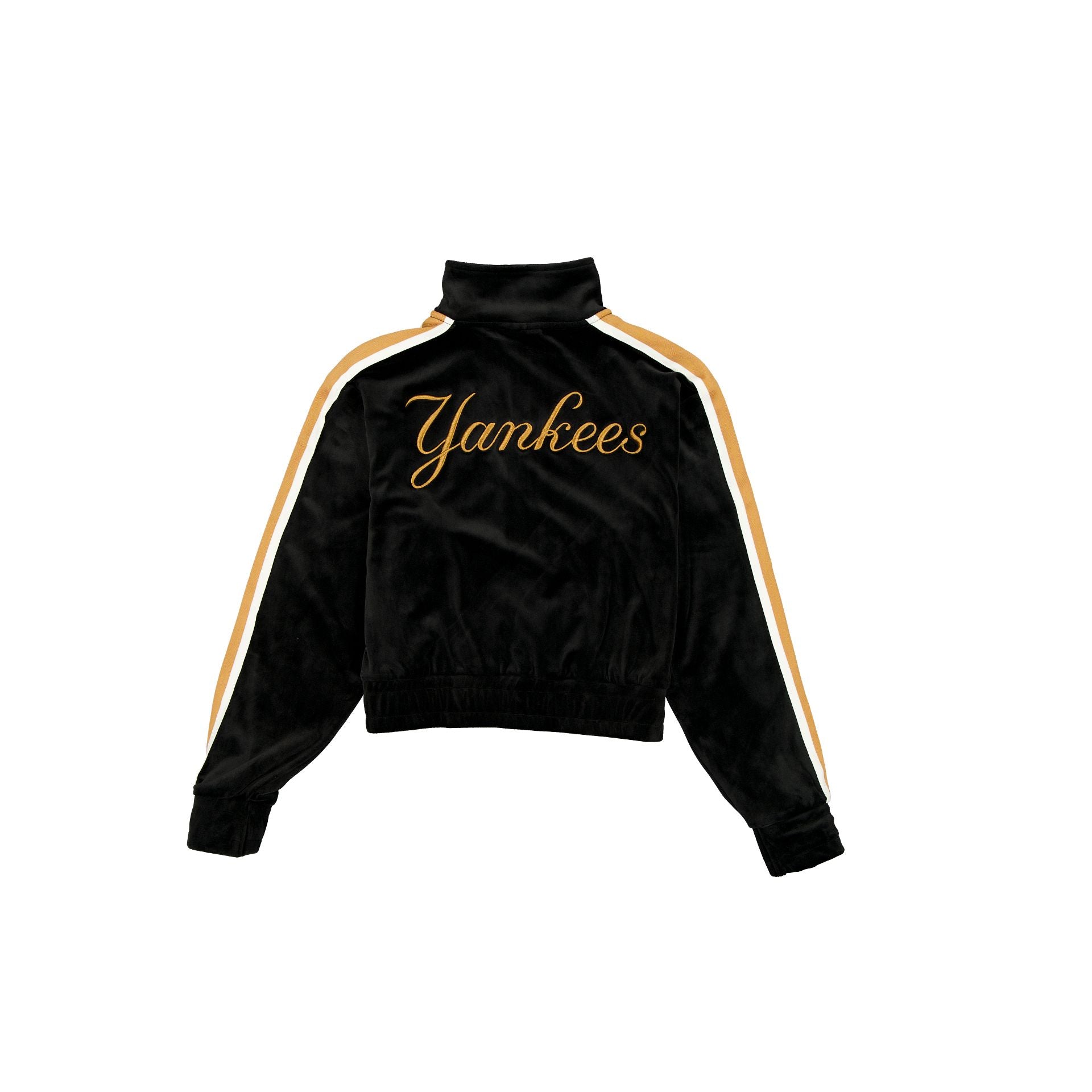 New Era Women's Black Velour Track Jacket