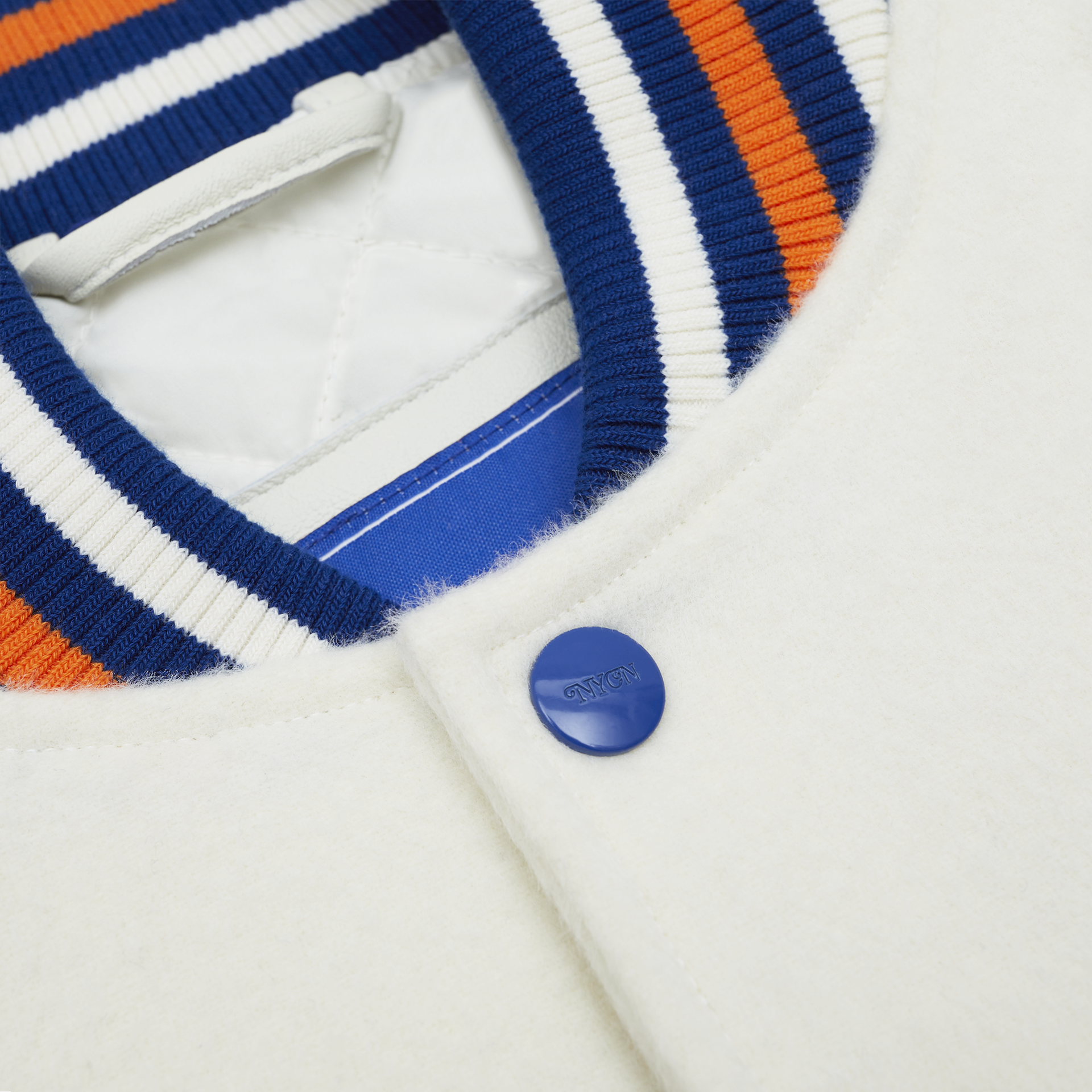 New Era New York Or Nowhere Chrome White Motto Varsity Jacket