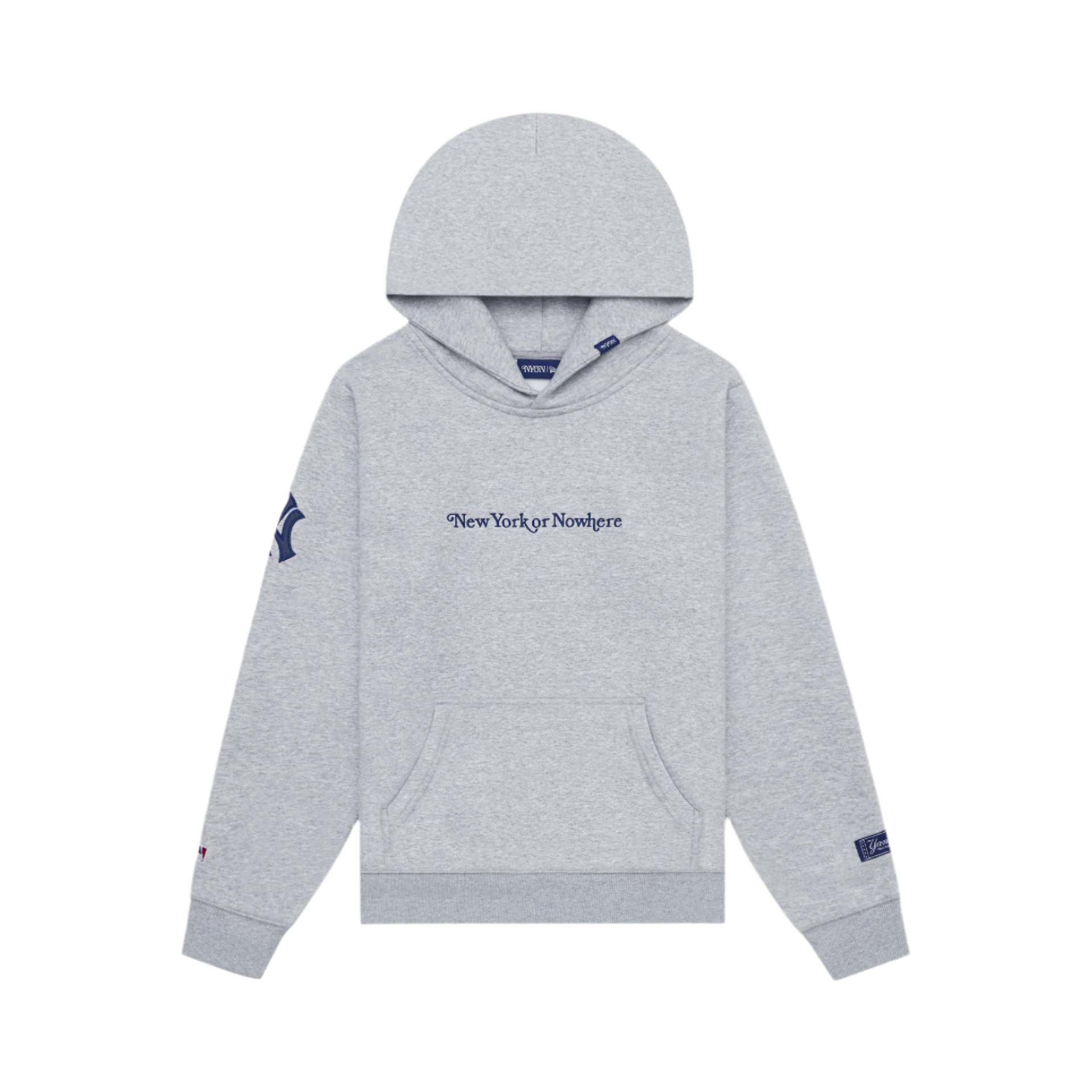 new era New York or Nowhere Heather Gray Signature Hoodie