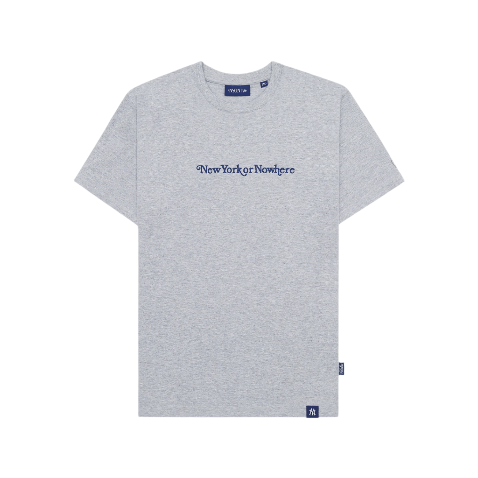 new era New York or Nowhere Heather Gray Signature Short-Sleeve T-Shirt