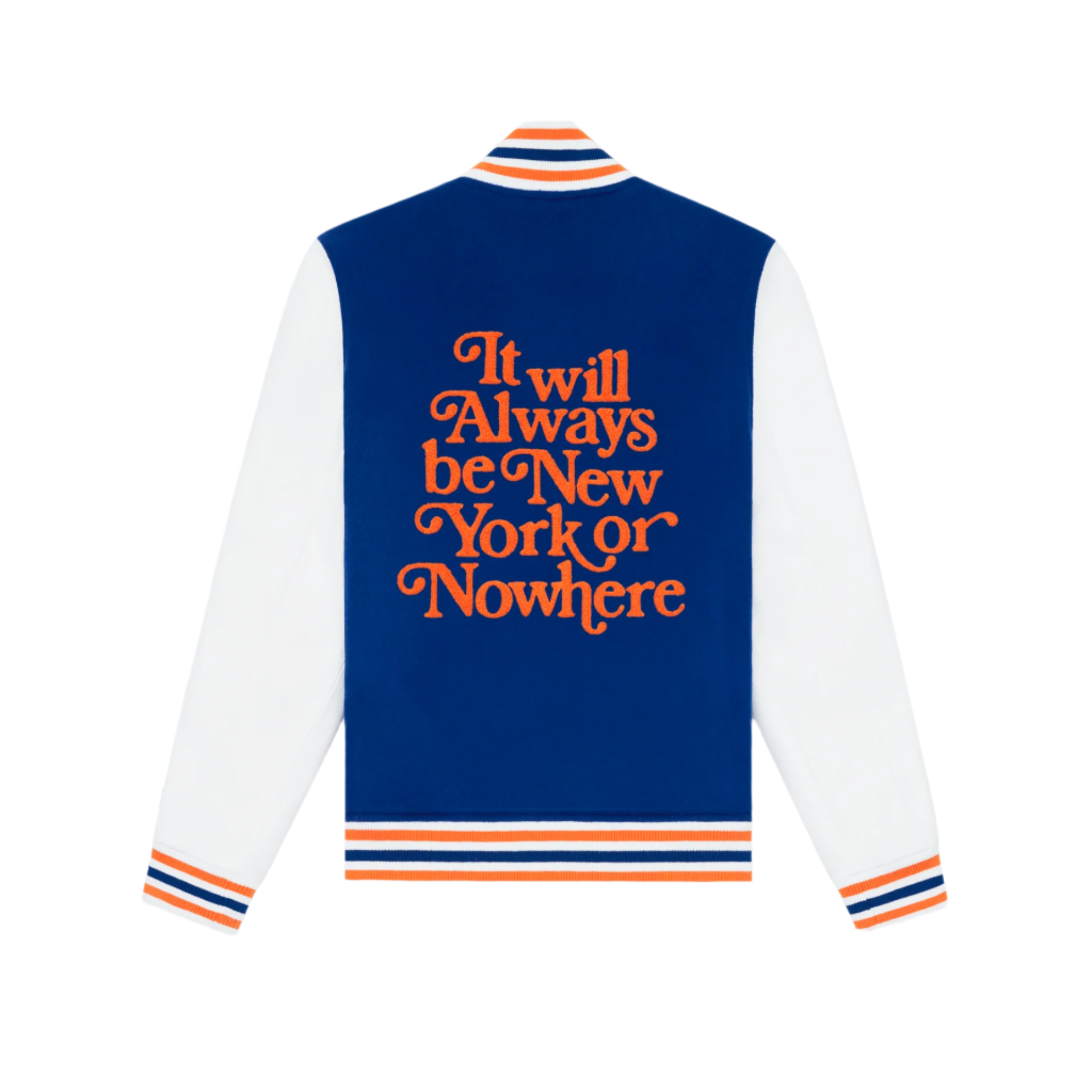 New Era New York Or Nowhere Light Royal Motto Varsity Jacket