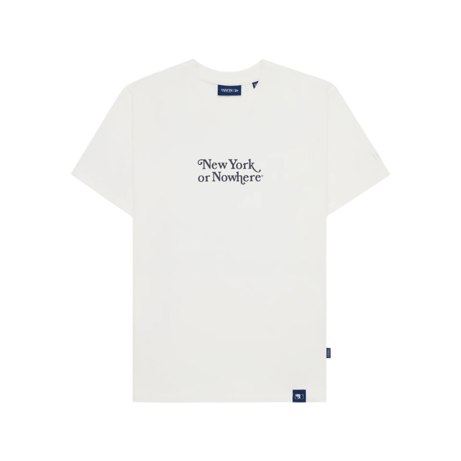 new era New York or Nowhere White Motto Short-Sleeve T-Shirt