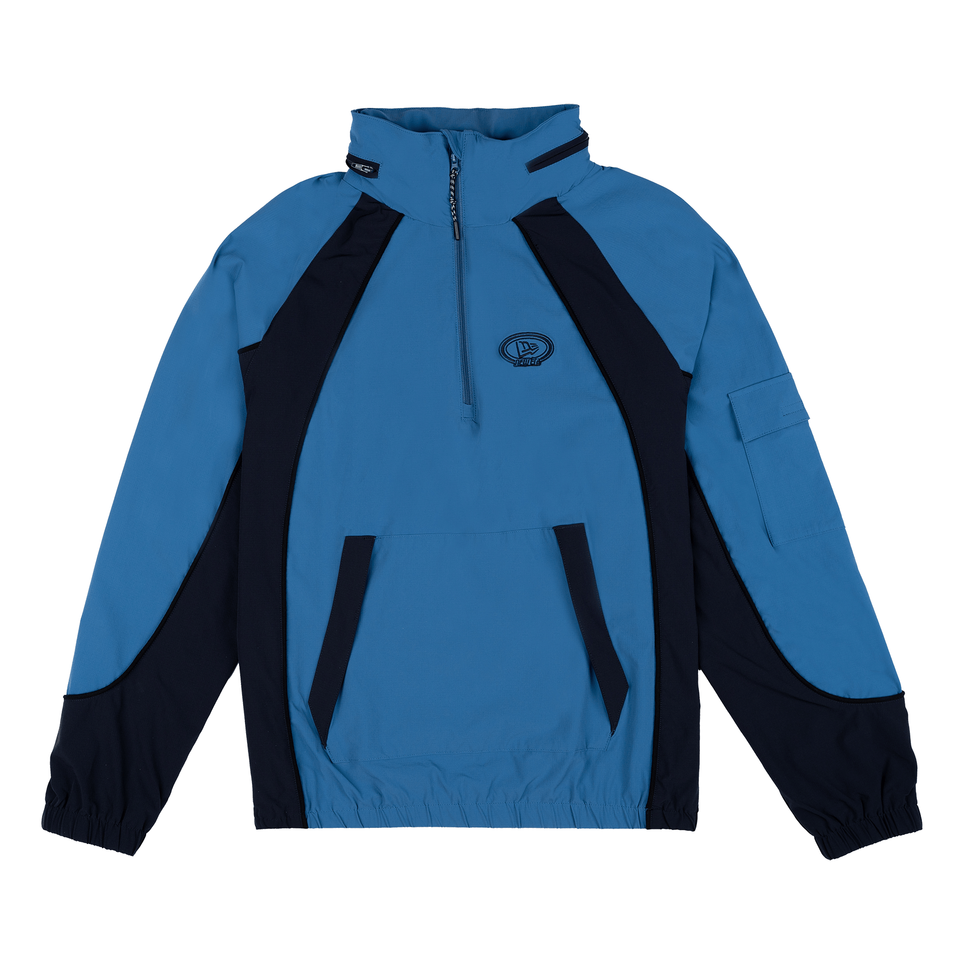 New Era Retro-Tech NE2K Indigo Half-Zip Track Pullover