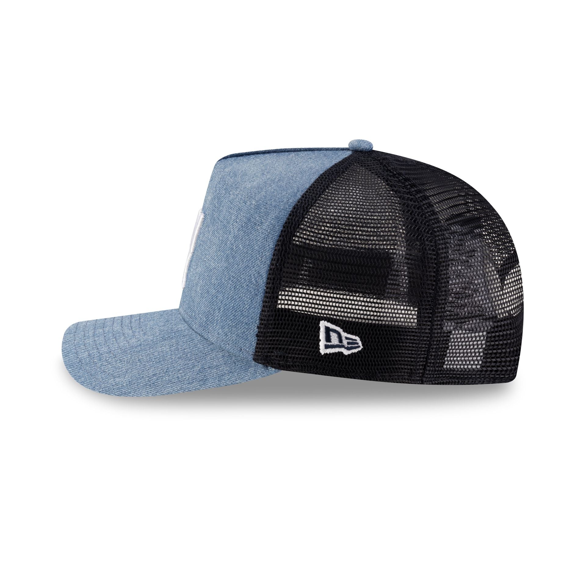 New Era Square Logo Light Denim 9FORTY A-Frame Trucker