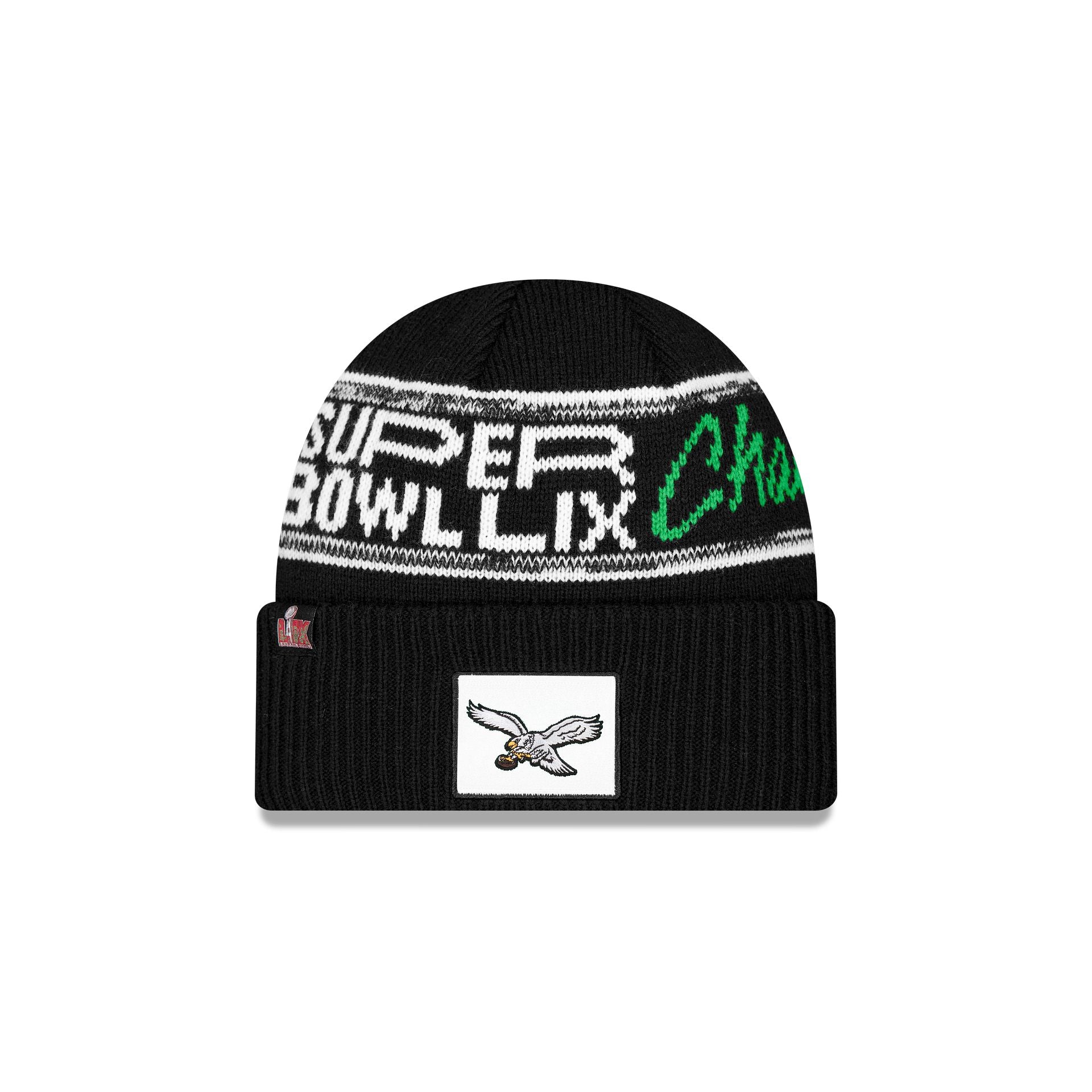 new era Super Bowl LIX Champions Historic Cuff Knit