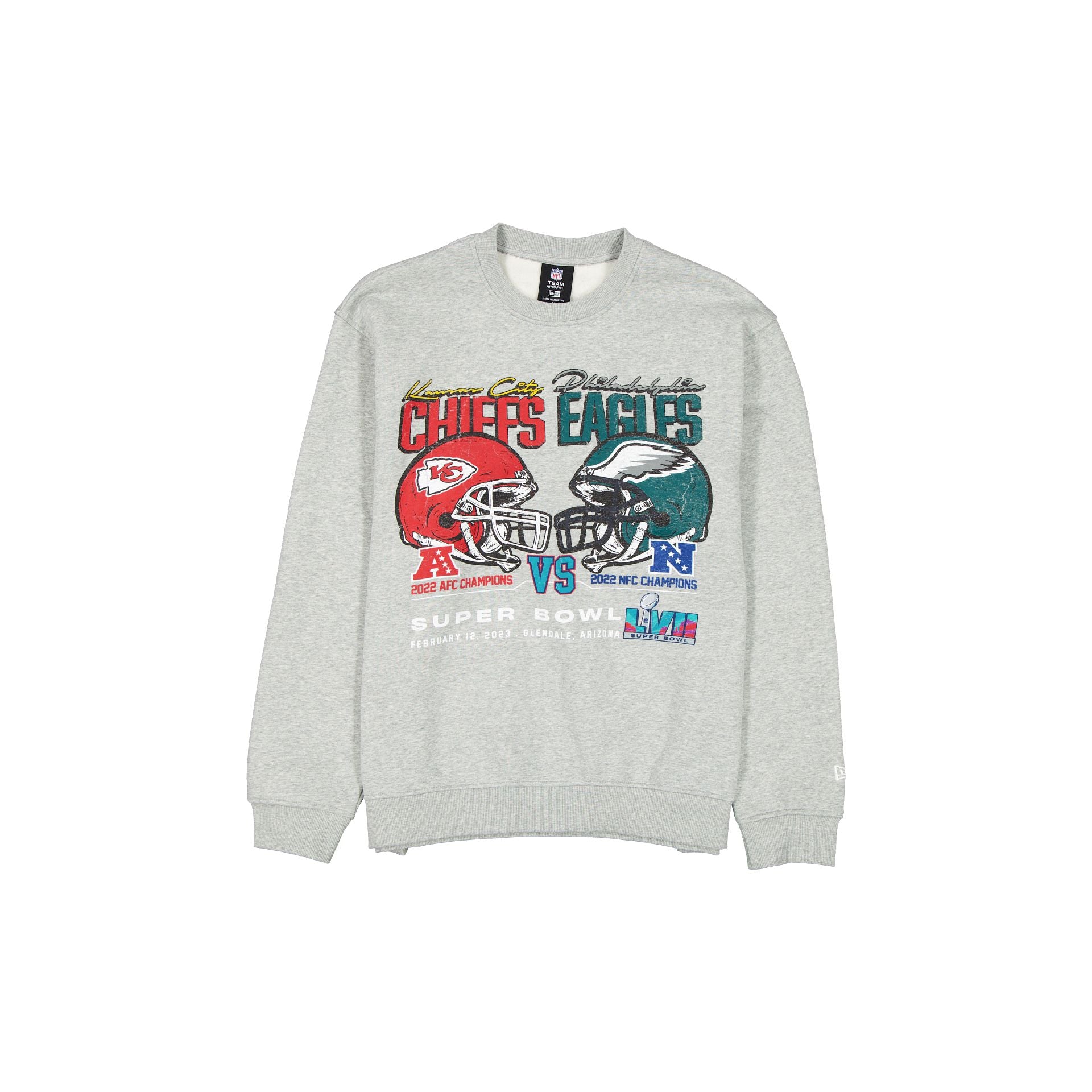 new era Super Bowl LVII Sport Classics Sport Classics Gray Crewneck