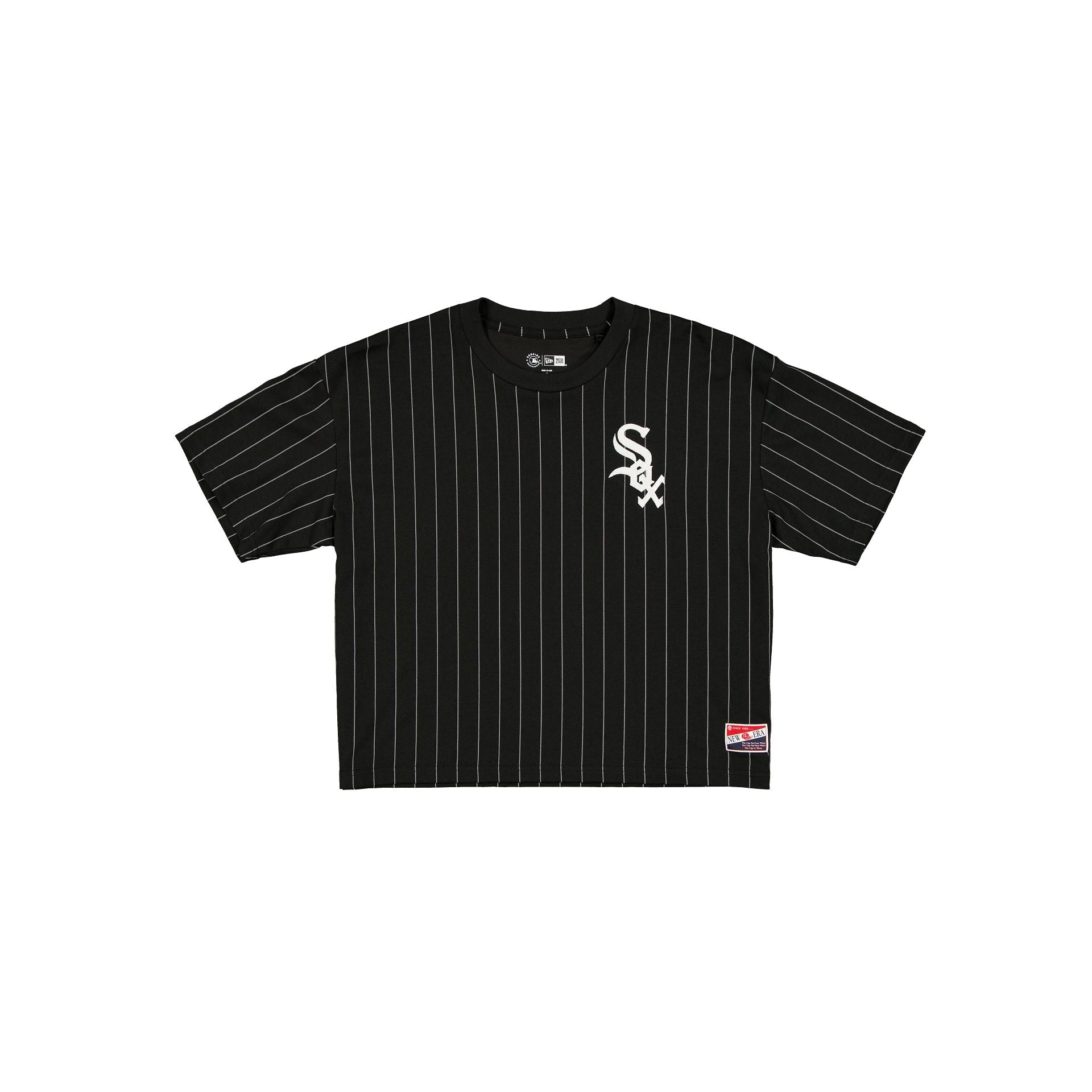 new era Throwback Women's Cropped Pinstripe T-Shirt