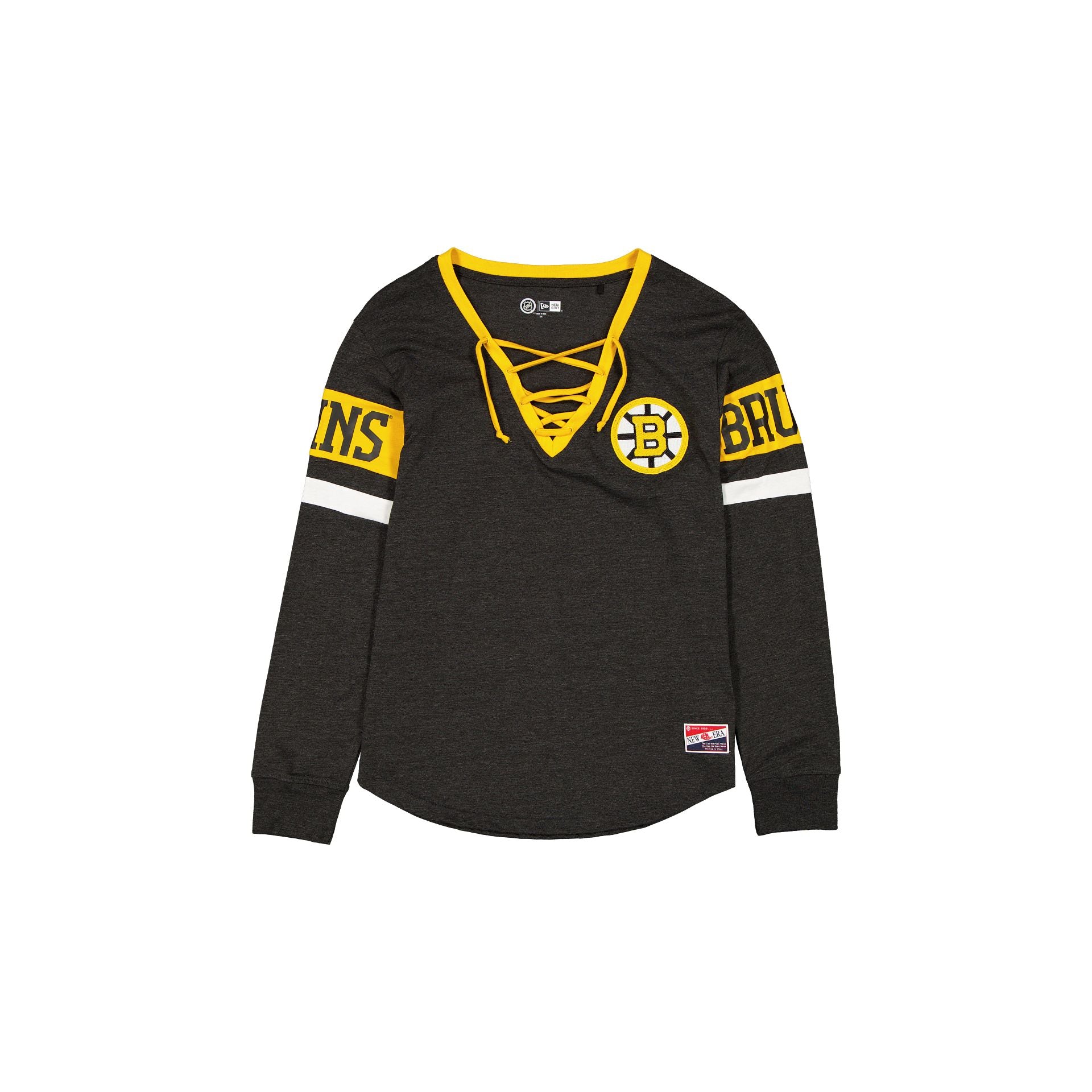 new era Throwback Women's V-Neck Long-Sleeve T-Shirt