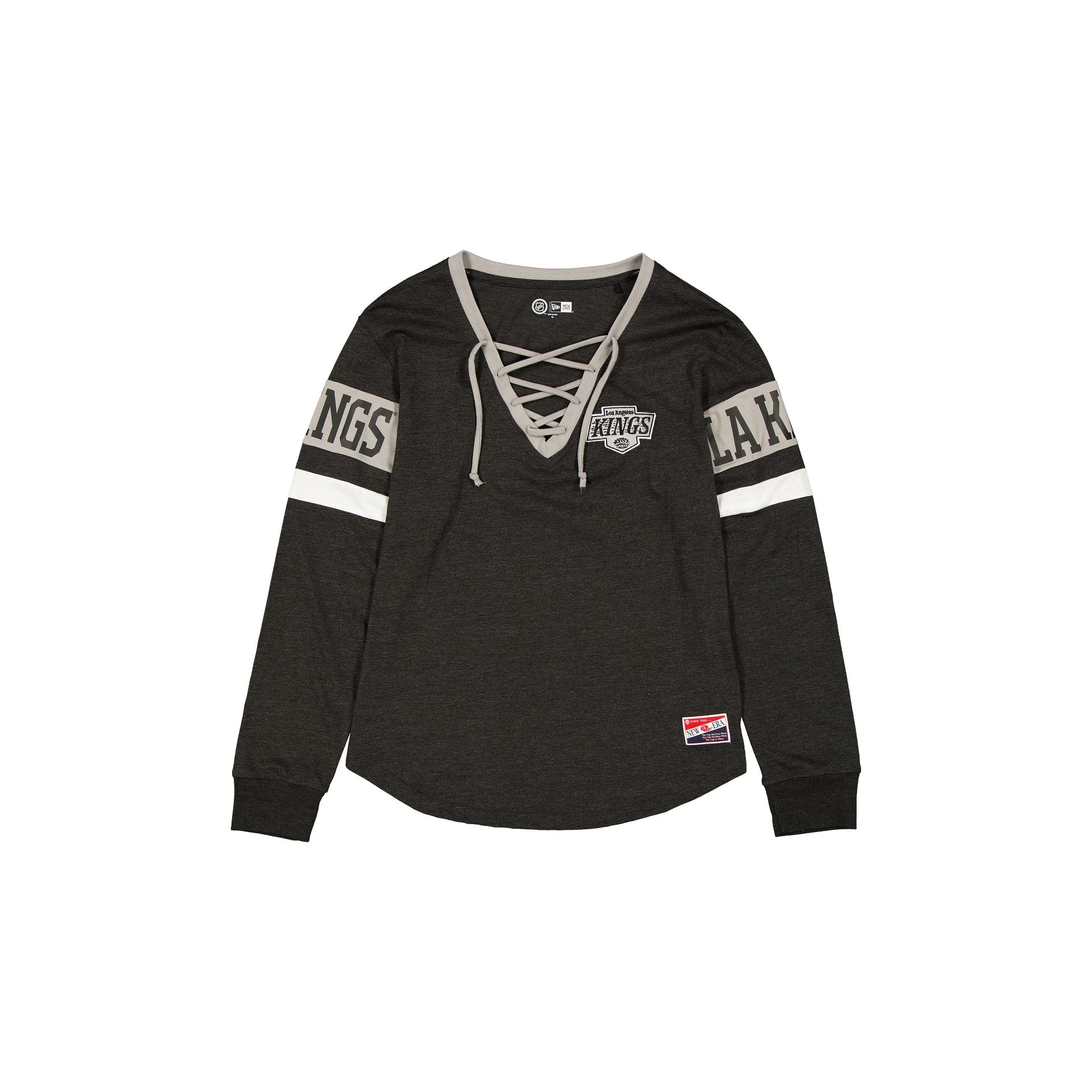 new era Throwback Women's V-Neck Long-Sleeve T-Shirt