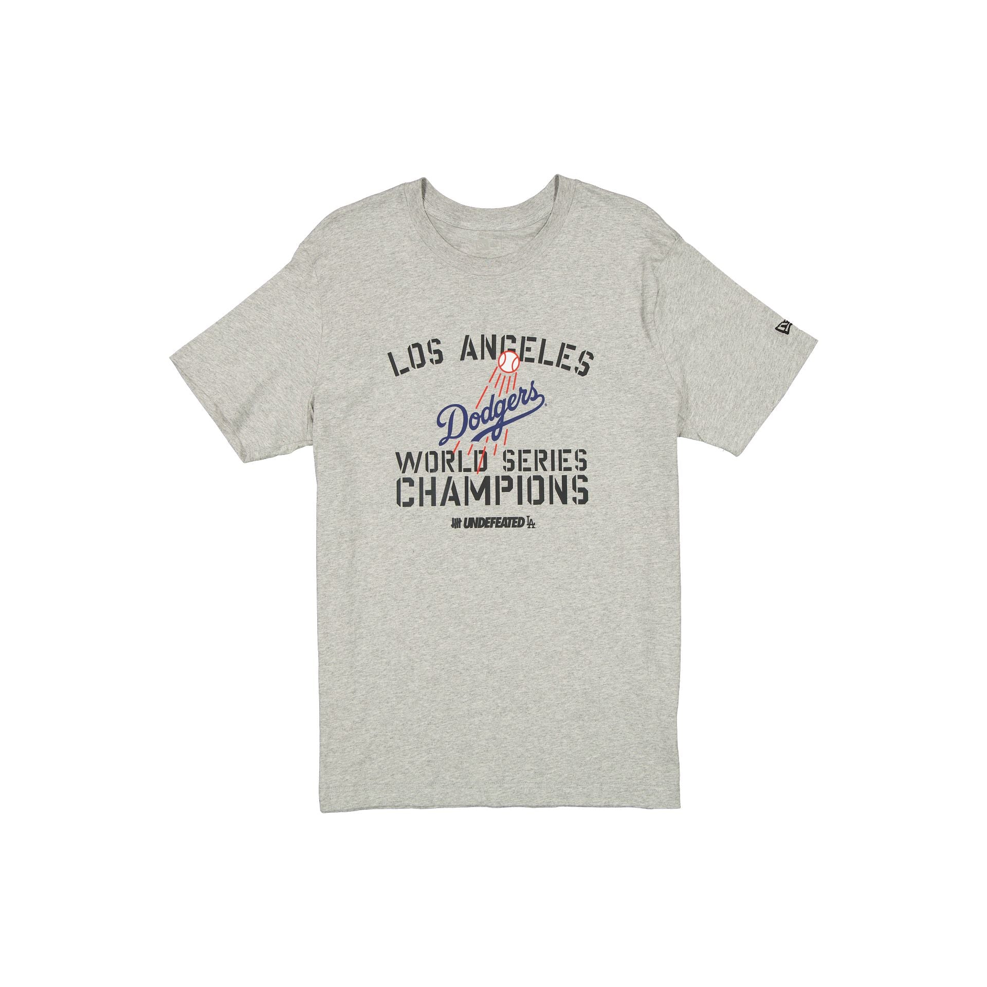 new era Undefeated 2024 World Series Champions Gray T-Shirt