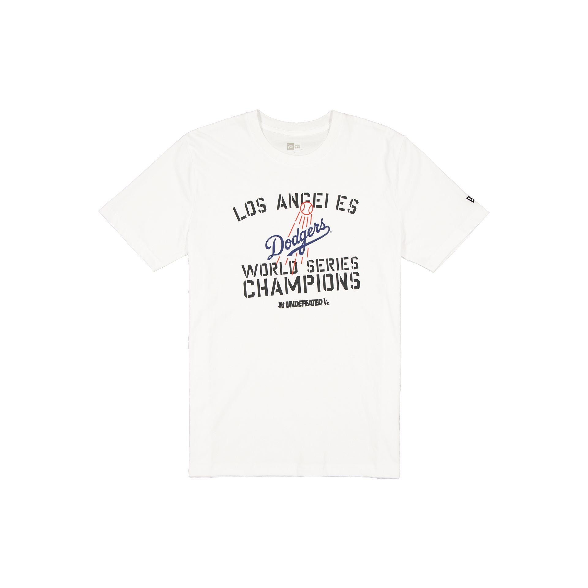 new era Undefeated 2024 World Series Champions White T-Shirt