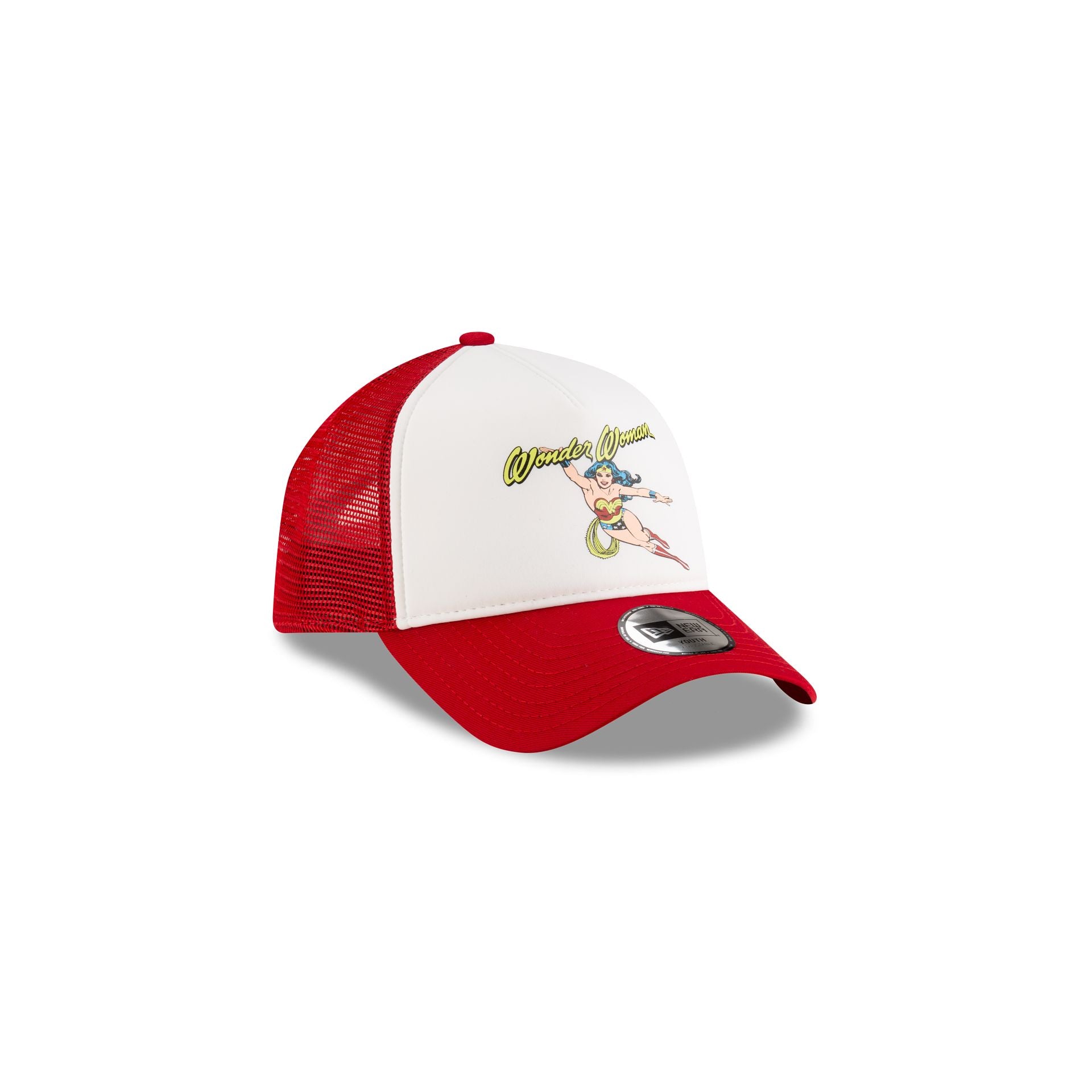 New Era Wonder Woman Kids Scarlet 9FORTY A-Frame Trucker